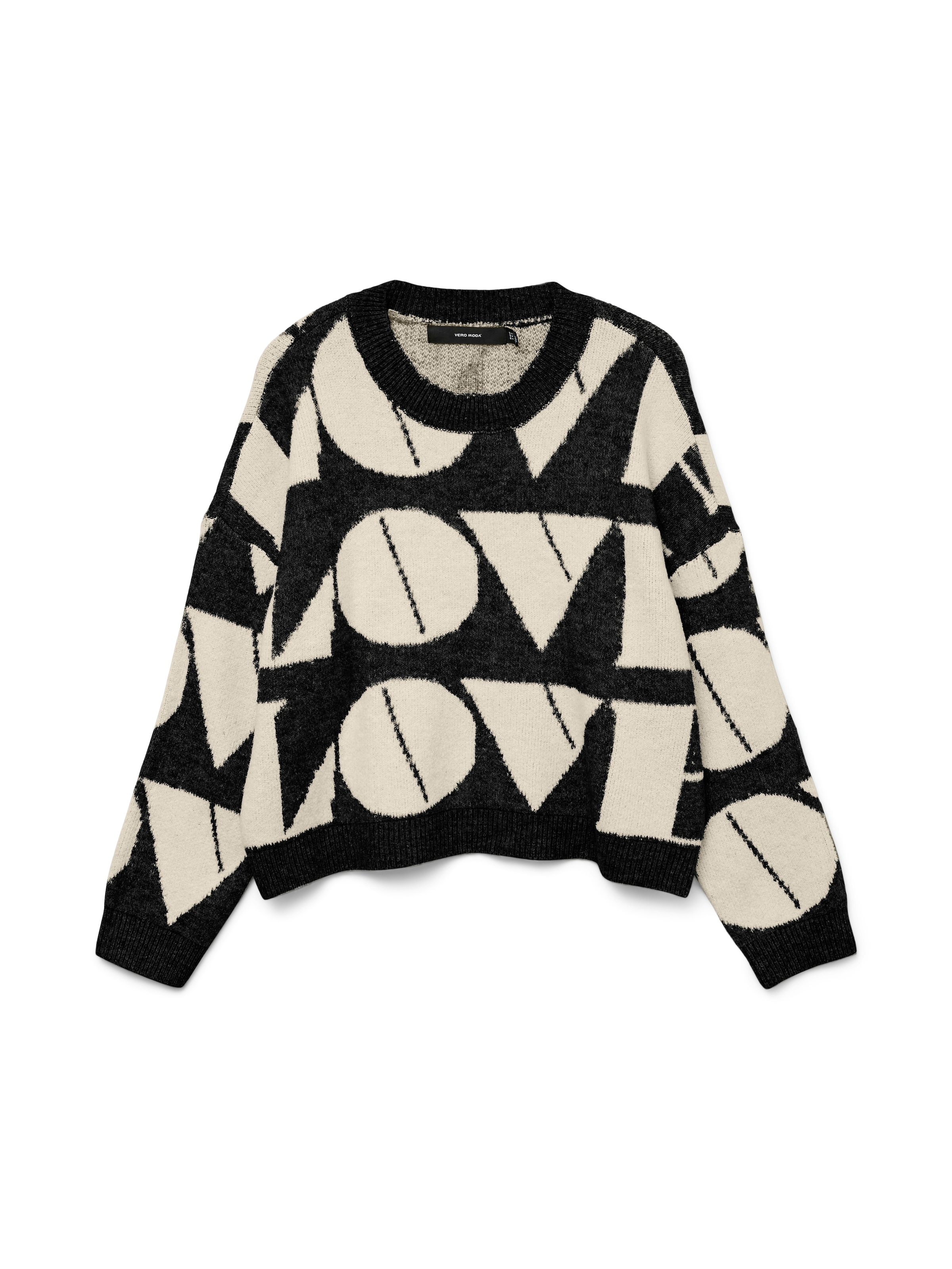 Vero Moda Strickpullover "VMLOVE LS O-NECK PULLOVER BOO" günstig online kaufen