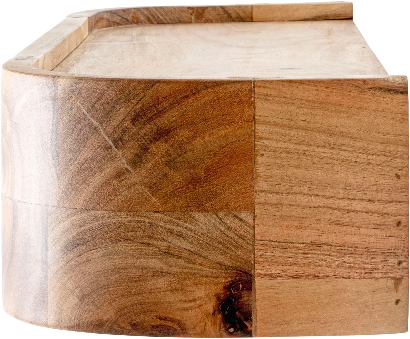 HAKU Wandgarderobe »Wandgarderobe« 1 Stk. tlg. rechteckig - aus Massivholz Braun - B/T/H 60/20/13 cm