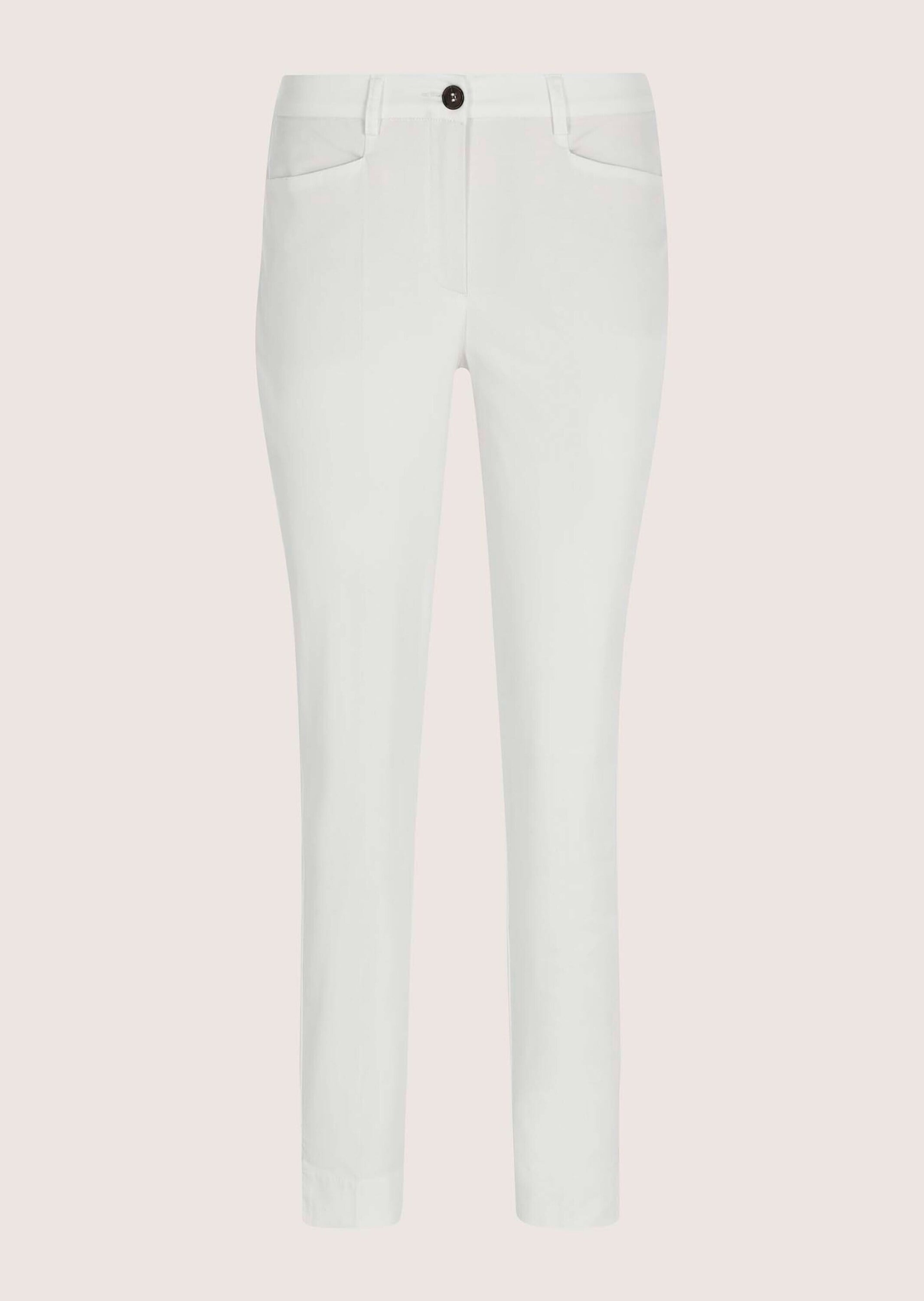 MADELEINE Chinohose "Chinohose Jerseyhose mit Formbund" leicht gepeachte Oberfläche