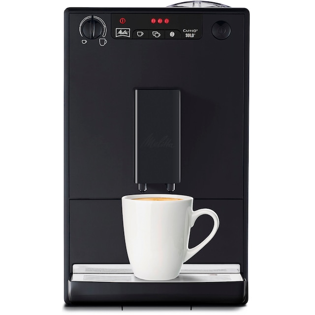 Melitta Kaffeevollautomat »Solo® E950-322, pure black«, aromatischer Kaffee  & Espresso bei nur 20 cm Breite | BAUR