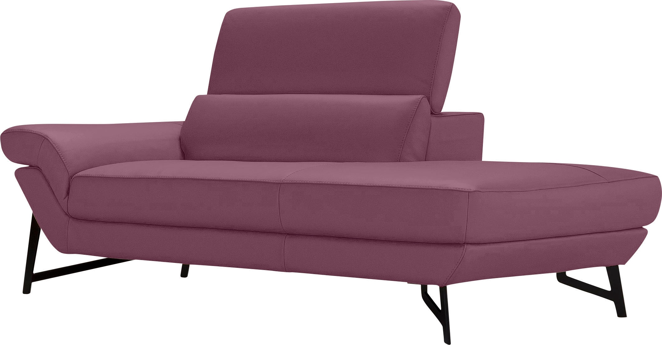 Egoitaliano Ottomane "Narcisa, Designsofa", mit verstellbarer Kopfstütze, Solitärmöbel als Blickfang