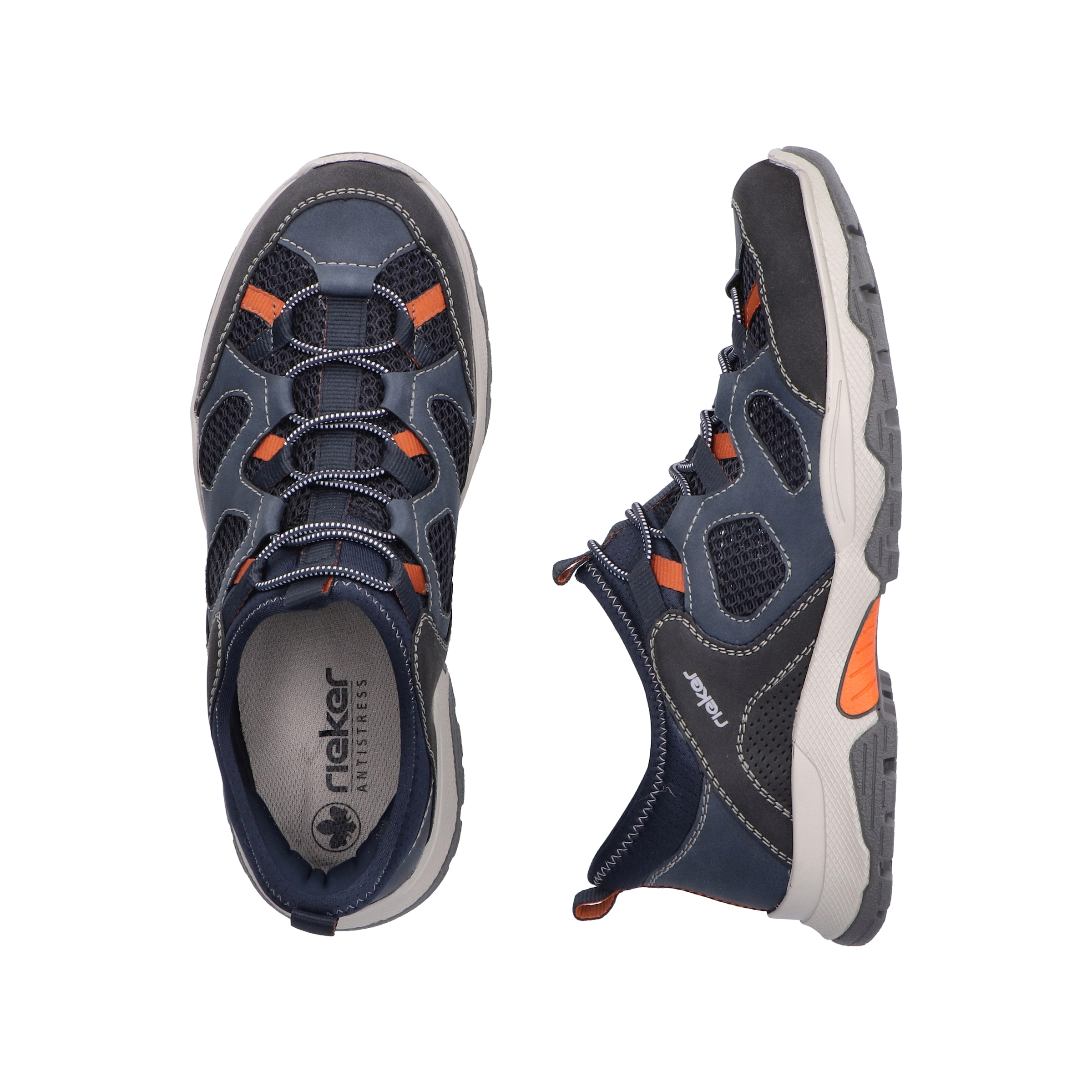 Rieker Slip-On Sneaker, Trekkingschuh, Outdoorschuh, Schlupfschuh mit Gummizug