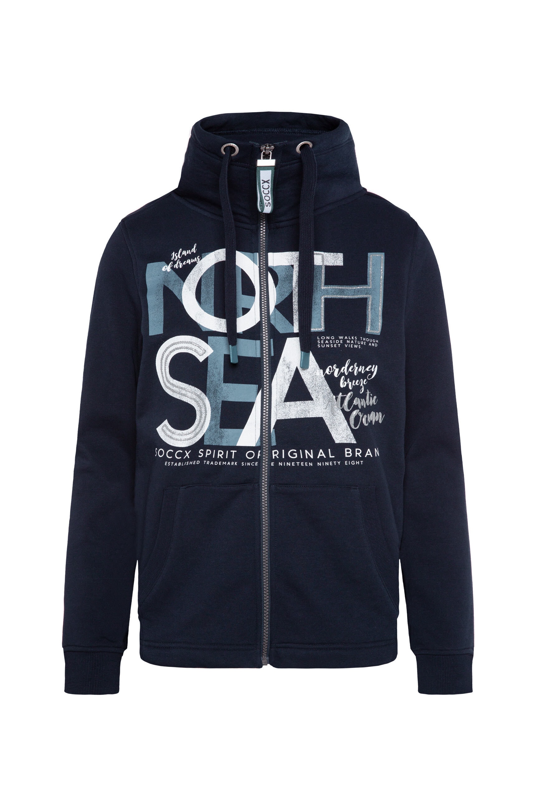 SOCCX Sweatjacke, mit Baumwolle