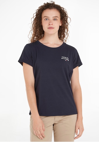 T-Shirt »SHORT SLEEVE T-SHIRT«, mit Tommy Hilfiger Markenlabel