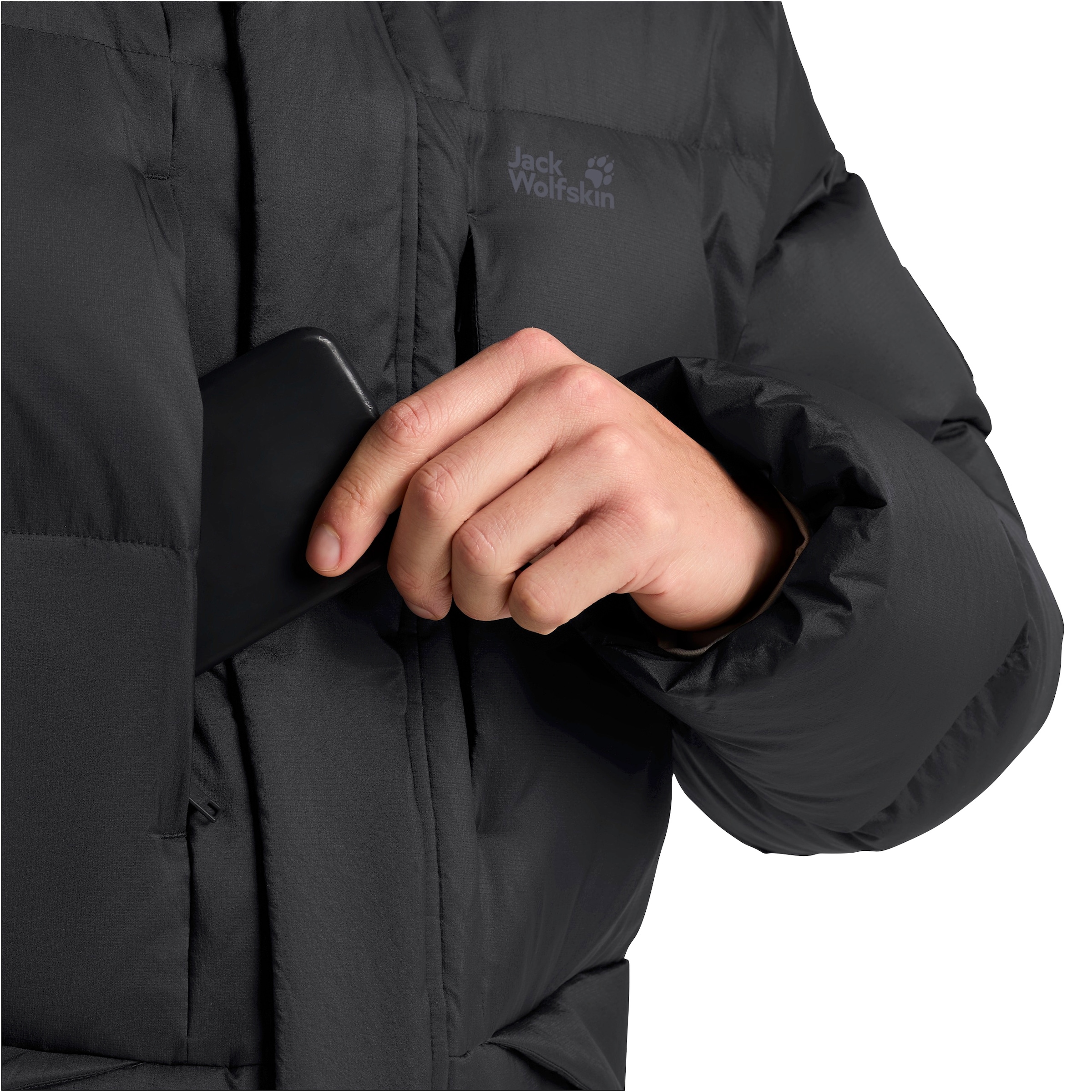 Jack Wolfskin Daunenjacke »ICY HILL COAT«, Wärmend, winddicht, Daunenjacke