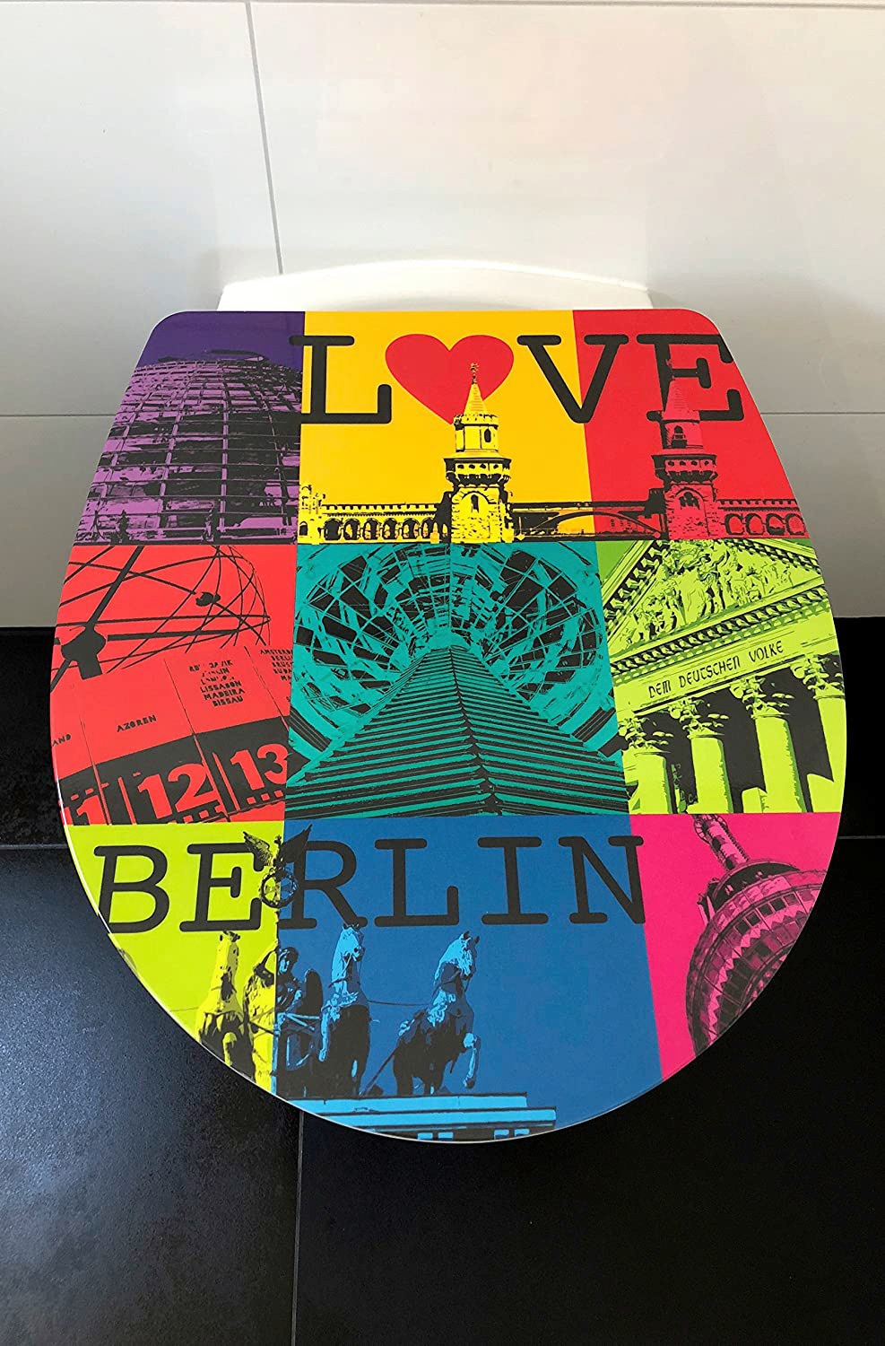 ADOB WC-Sitz »Berlin«, Absenkautomatik, zur Reinigung auf Knopfdruck abnehmbar