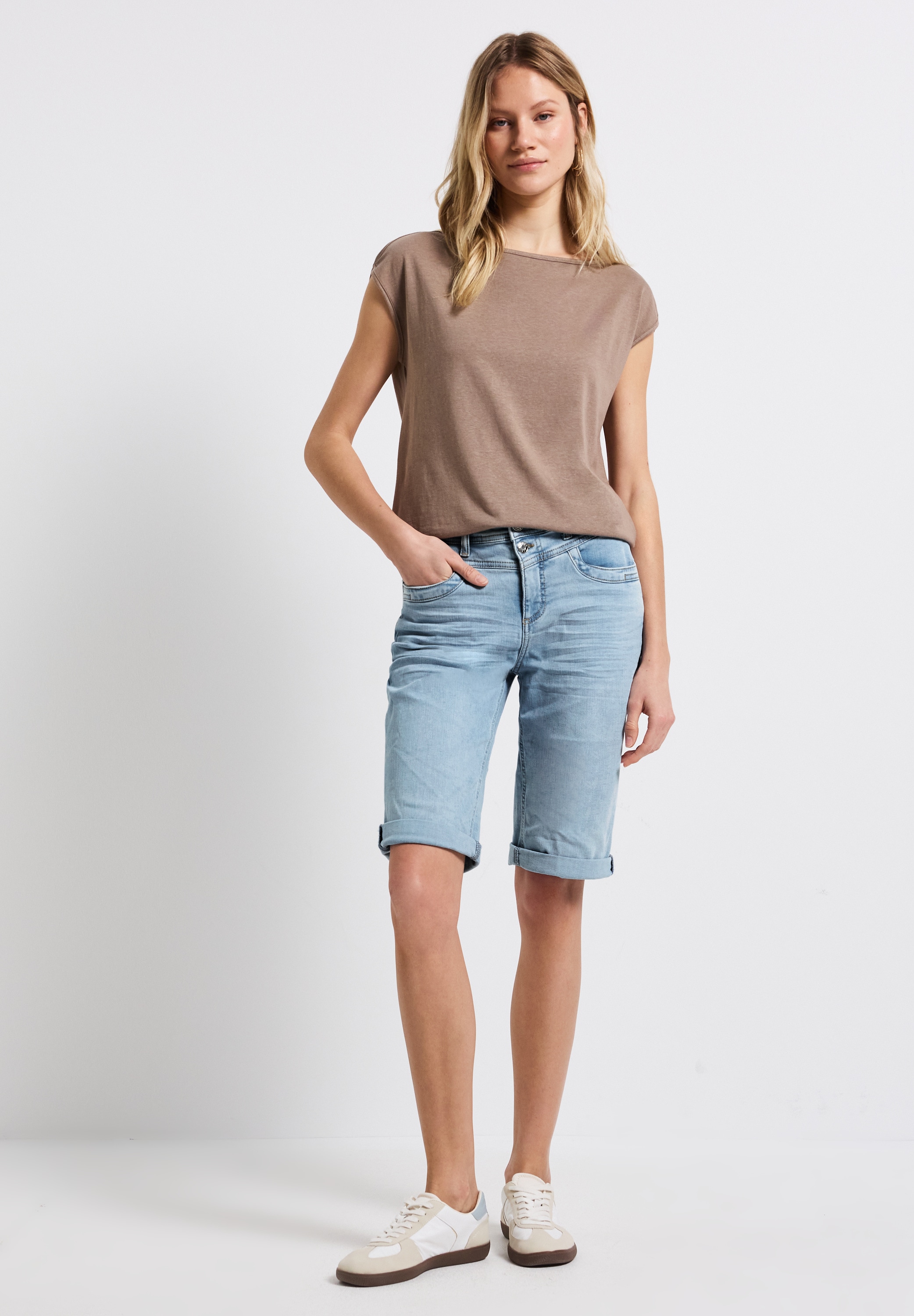 STREET ONE Slim-fit-Jeans, aus Baumwolle mit Stretchanteil