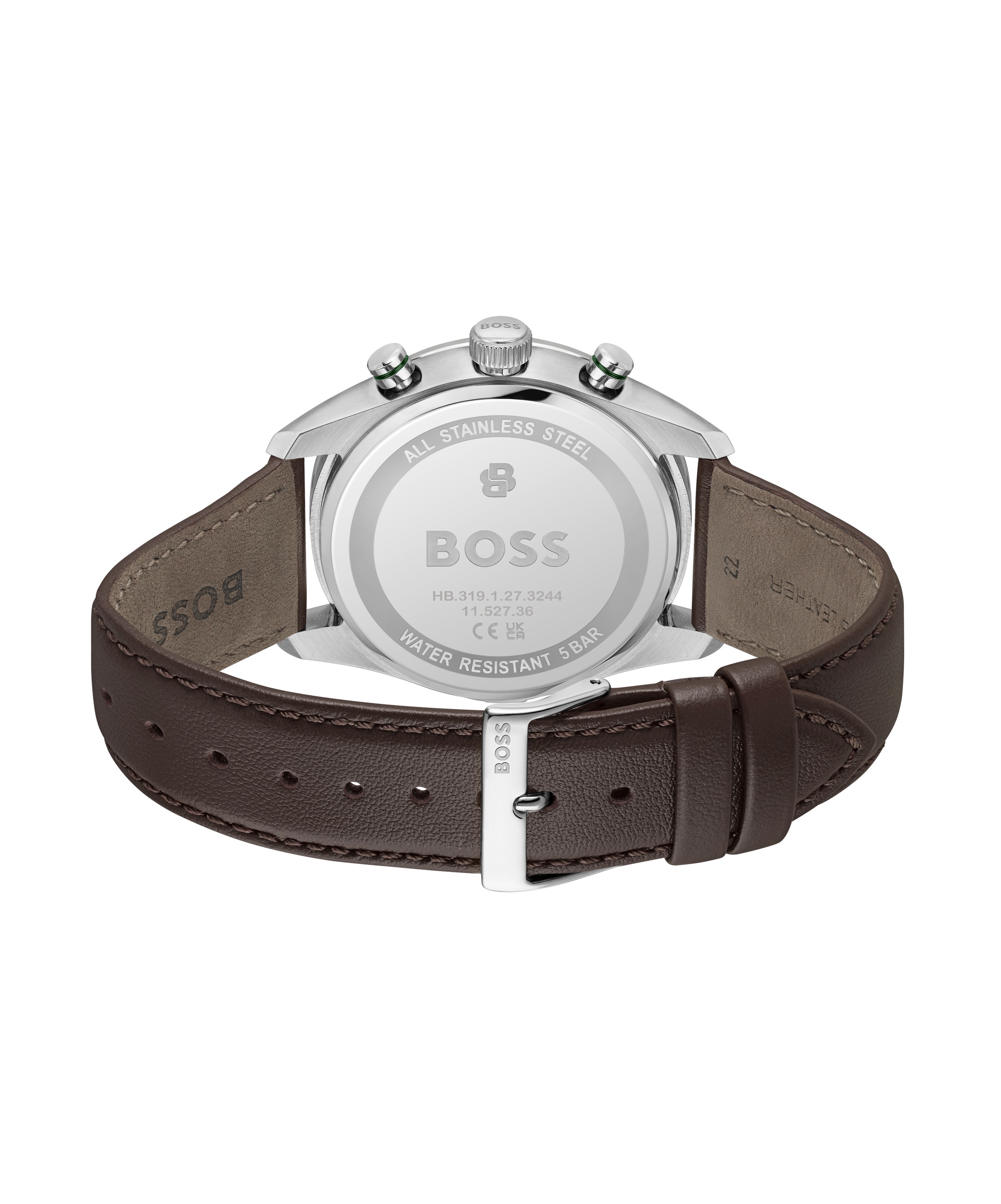BOSS Chronograph »GRAND PRIX« Quarzuhr, Armbanduhr, Herrenuhr, Lederarmband, analog, Tag