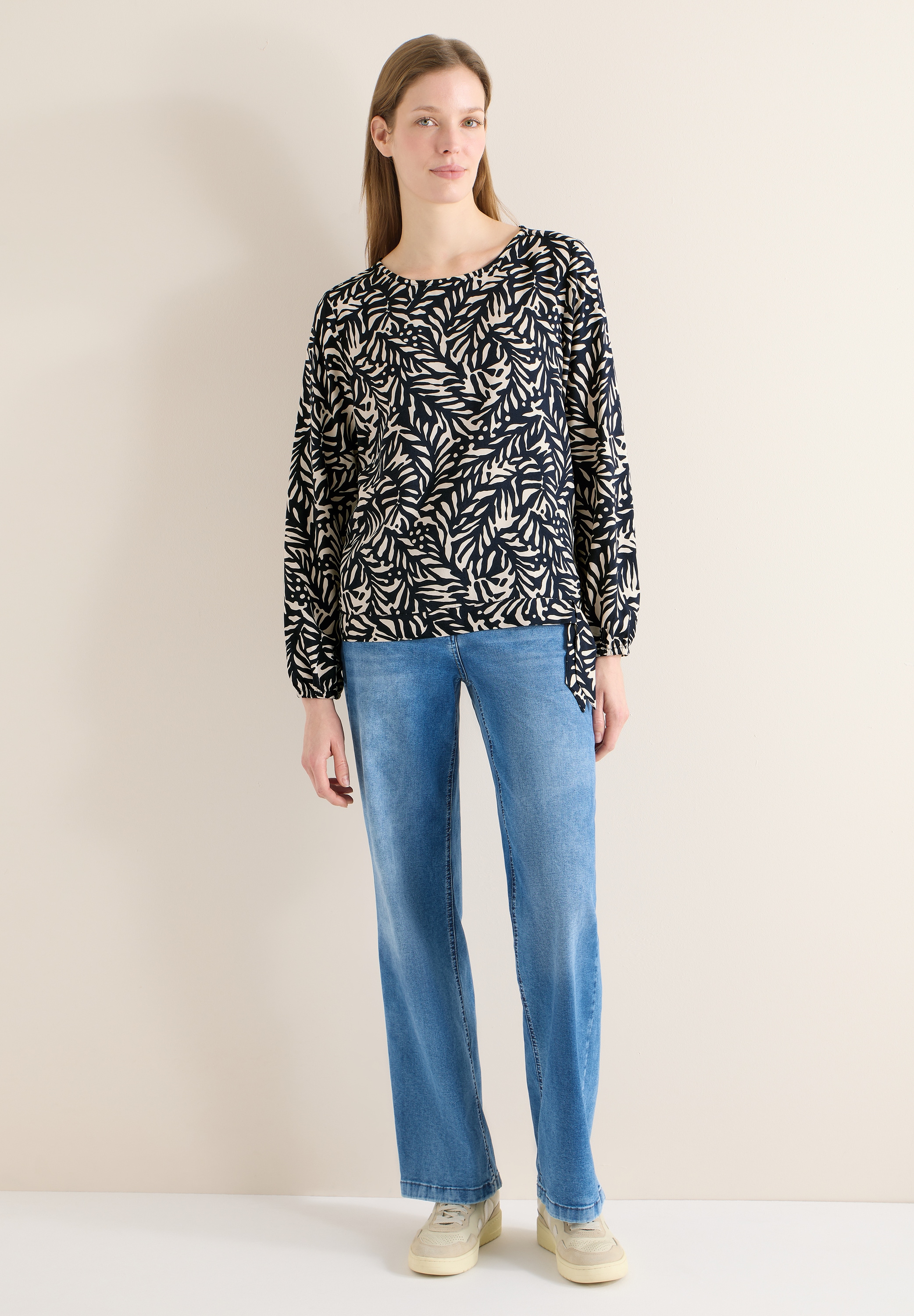 Cecil Langarmbluse mit grafischem Muster