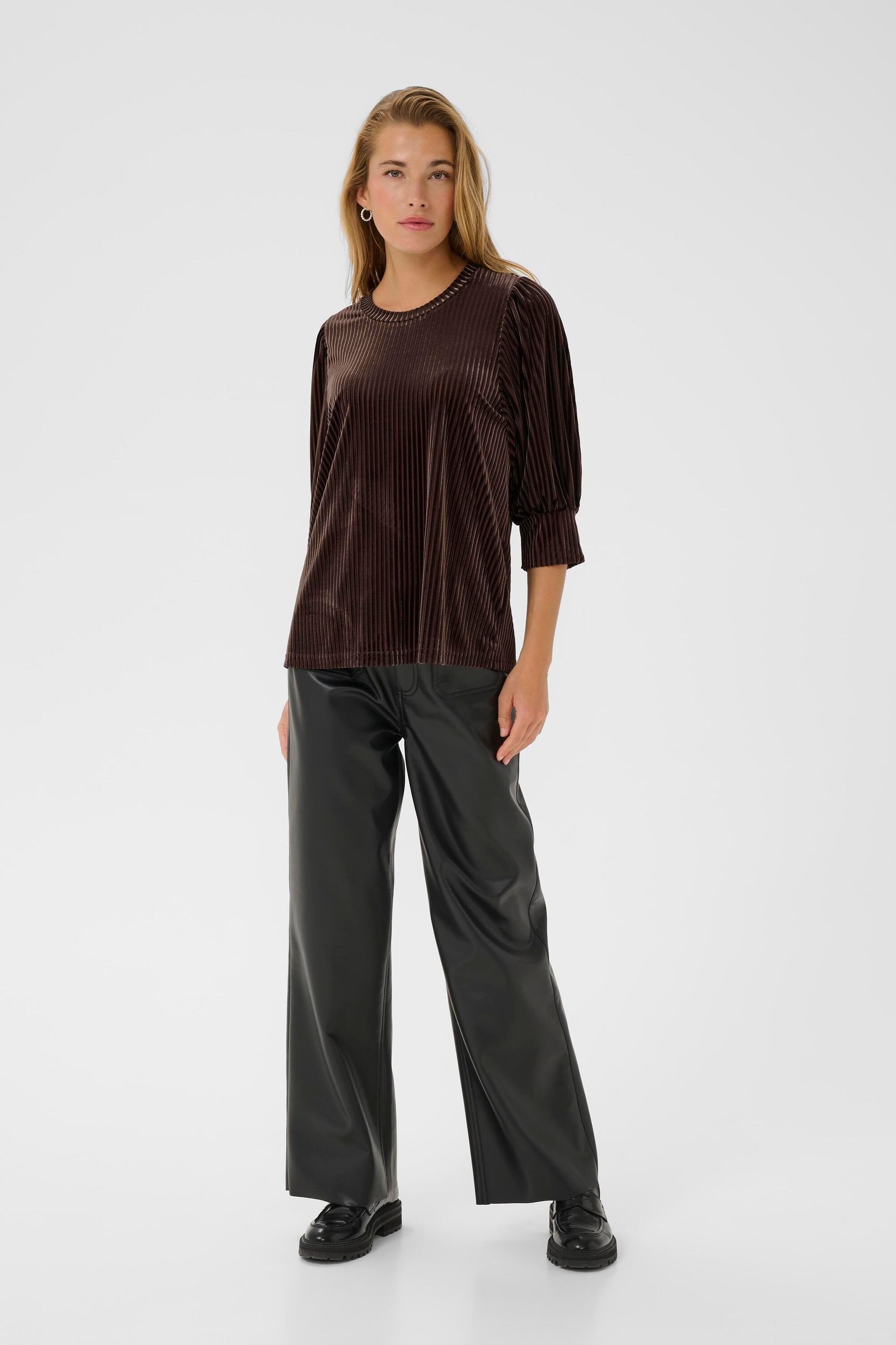 KAFFE Langarmbluse »Damen Bluse langarm KAcaca«