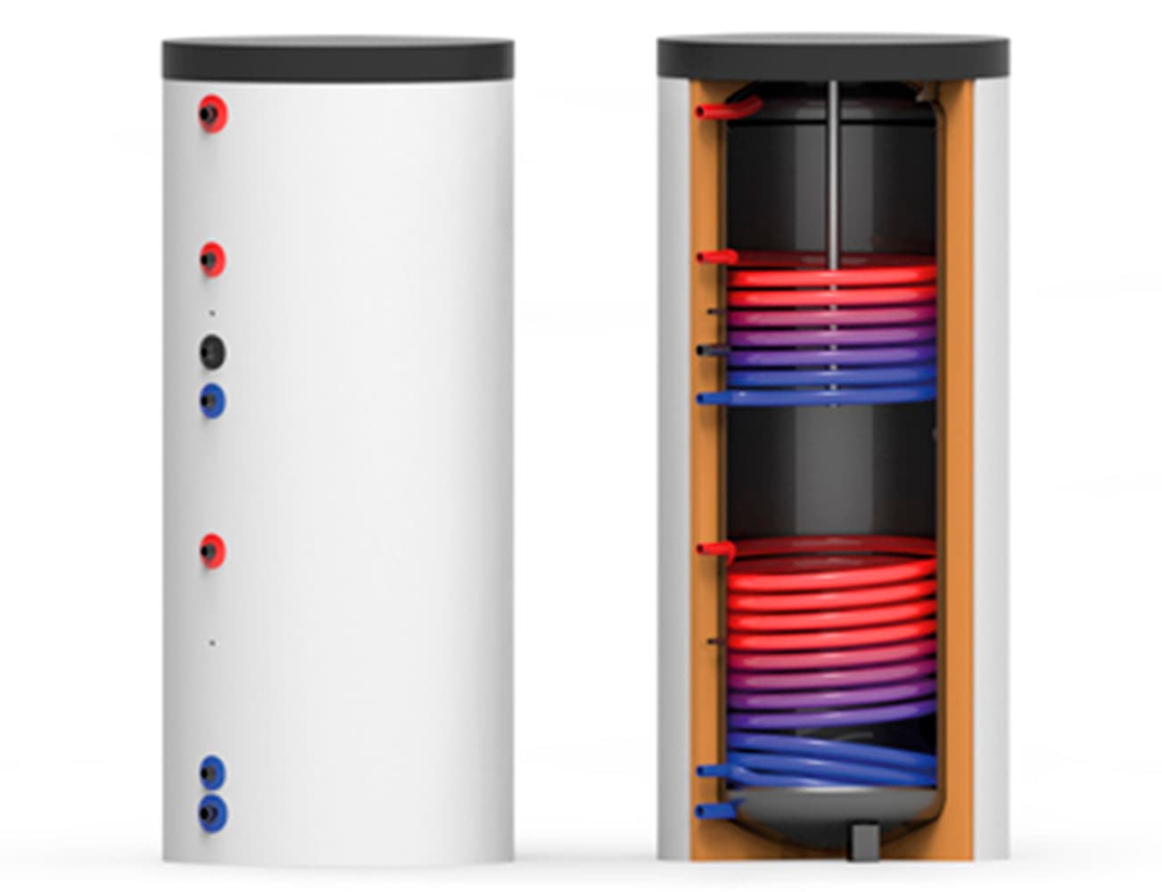 Sunset Solaranlage »SUNone 5S/2«, (Set), zur BW-Erwärmung für 3-6 Personen, inkl. 500L-Brauchwasserspeicher