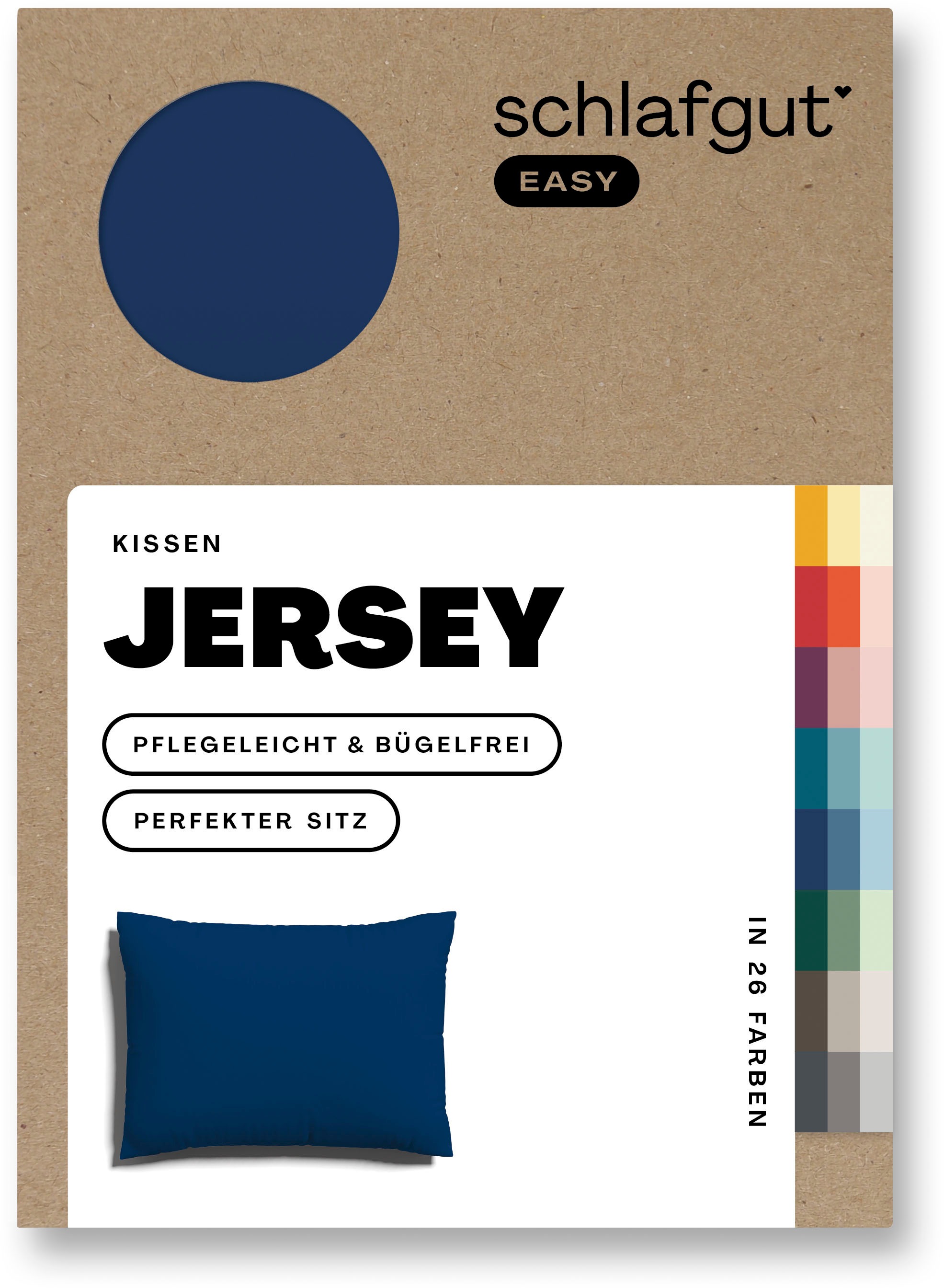 Schlafgut Kissenbezug "EASY Jersey" Kissenhülle mit Reißverschluss, weich u günstig online kaufen