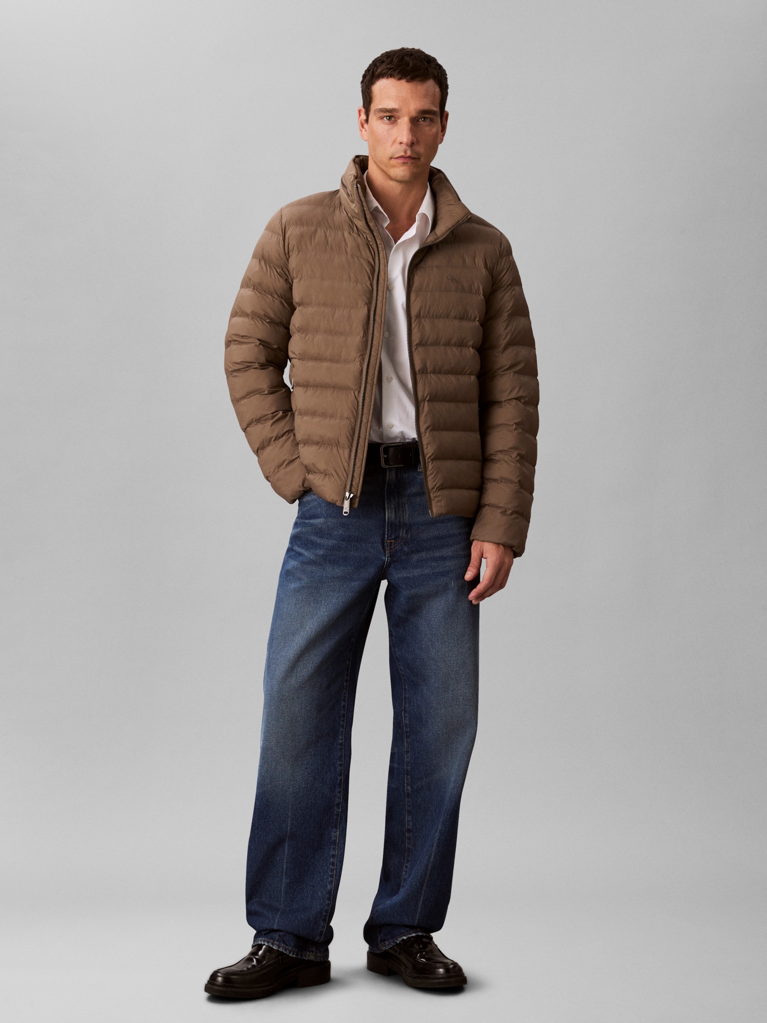Calvin Klein Jeans Steppjacke »LS NYLN MD WT HDD F«, mit Kapuze, mit Kapuze im Kragen