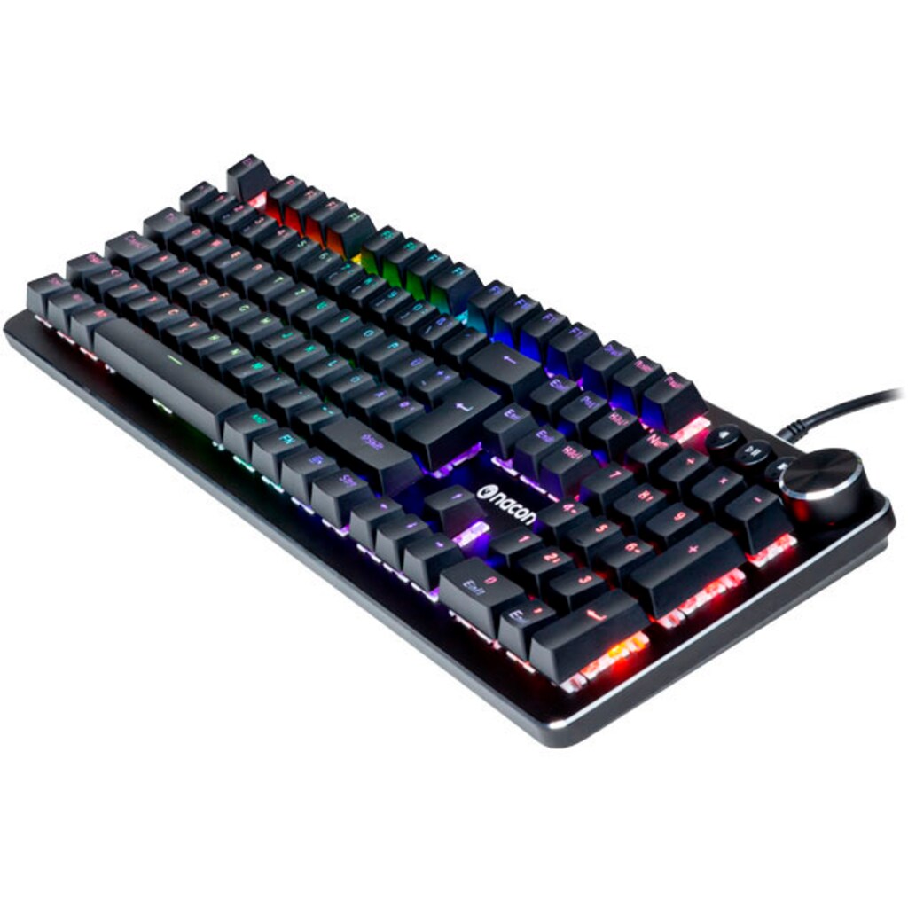 nacon Gaming-Tastatur »CL-520DE«, (Multimedia-Tasten-Lautstärkeregler-Funktionstasten-Ziffernblock-Fn-Tasten)