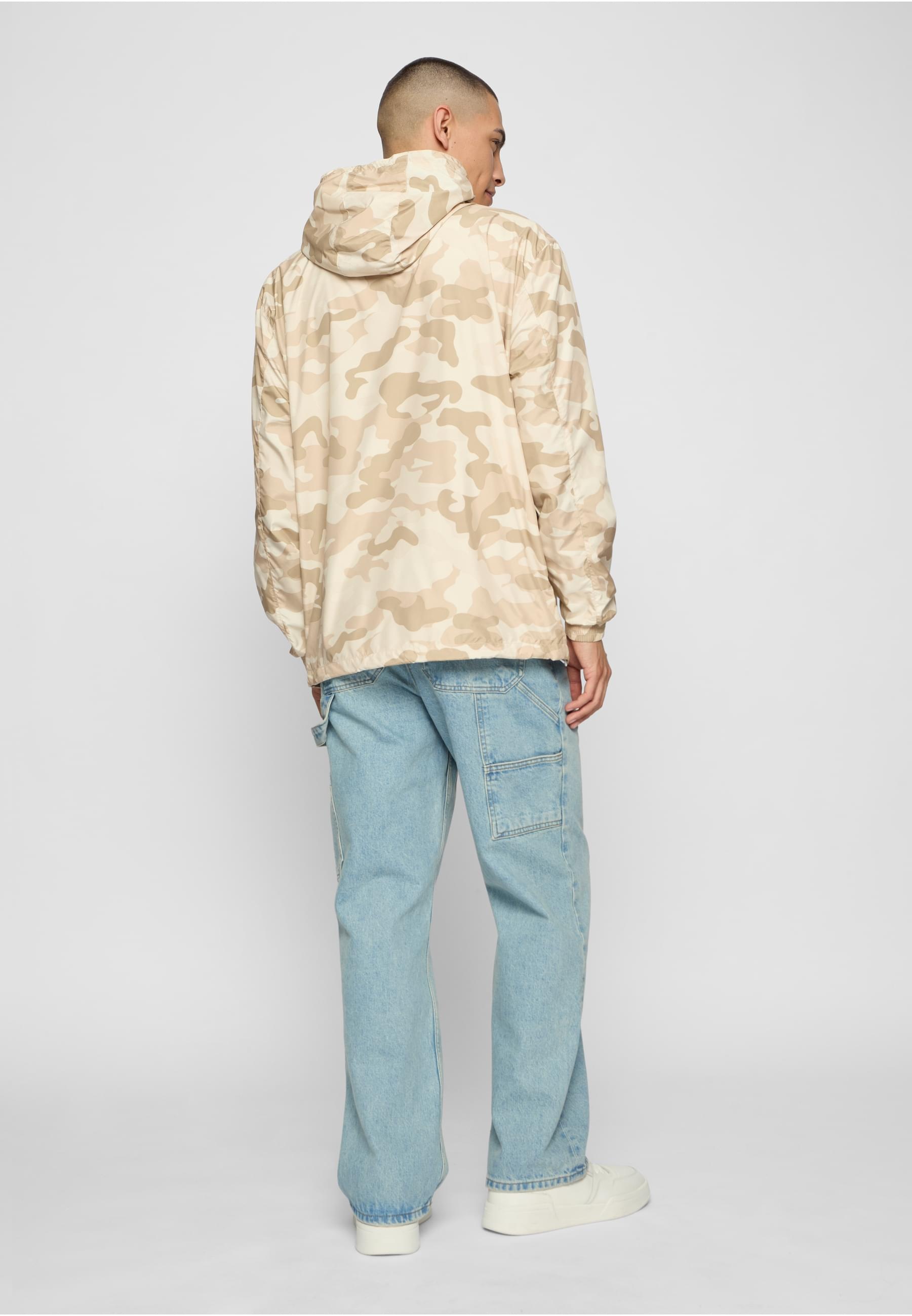URBAN CLASSICS Anorak »Urban Classics Herren Camo Pull Over Windbreaker«, (1 St.), mit Kapuze