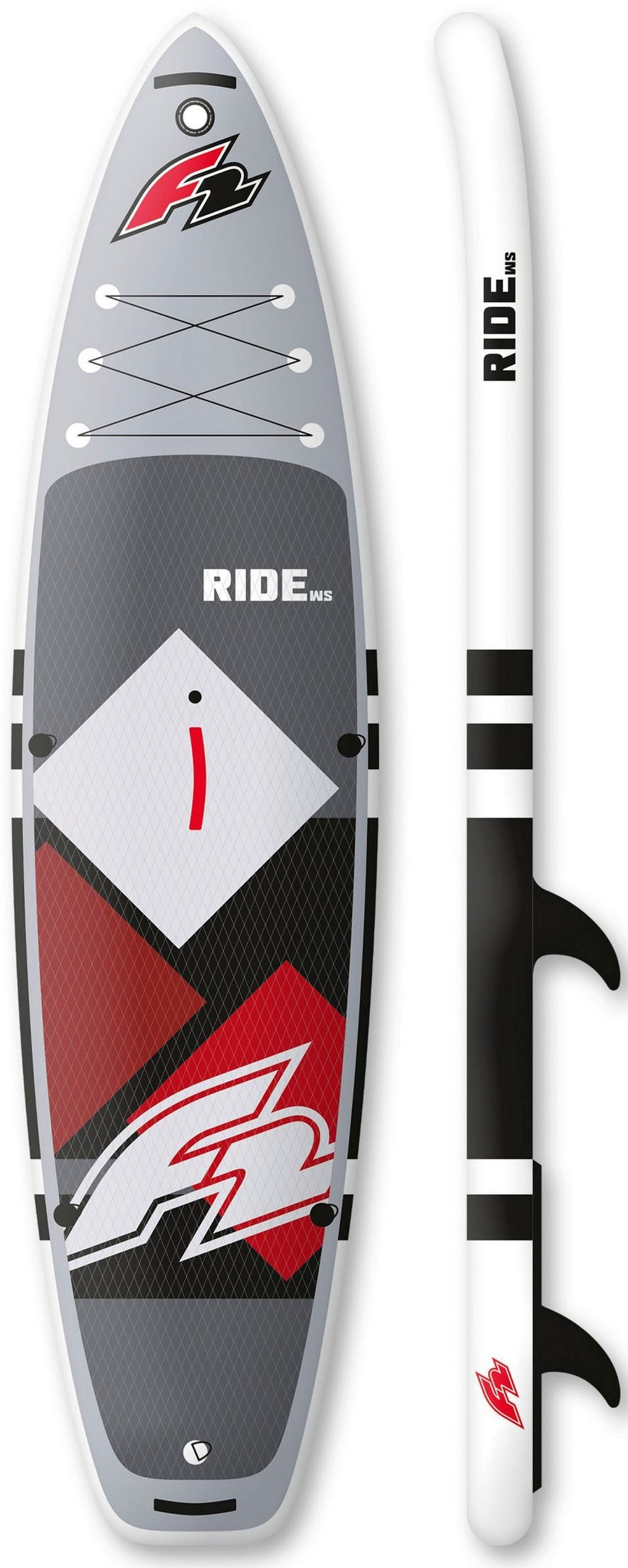 F2 Windsurfboard »Ride WS 10,5 BAUR (Set, mit 15 Segel) Set Paddel, Transportrucksack tlg., mit Pumpe, | Checker 4,5m²«, und Rigg