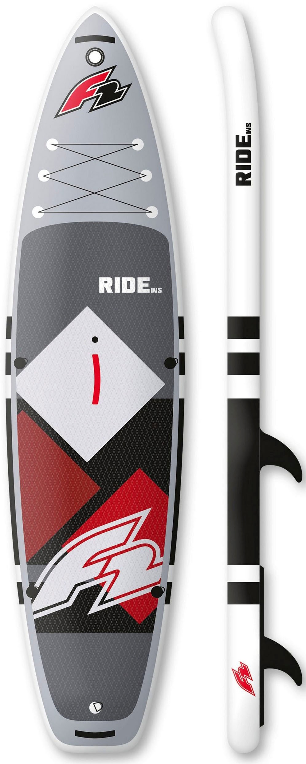 F2 Windsurfboard »Ride WS 10,5 15 tlg., Set Segel) mit (Set, Pumpe, BAUR Paddel, mit Rigg und 4,5m²«, Transportrucksack | Checker