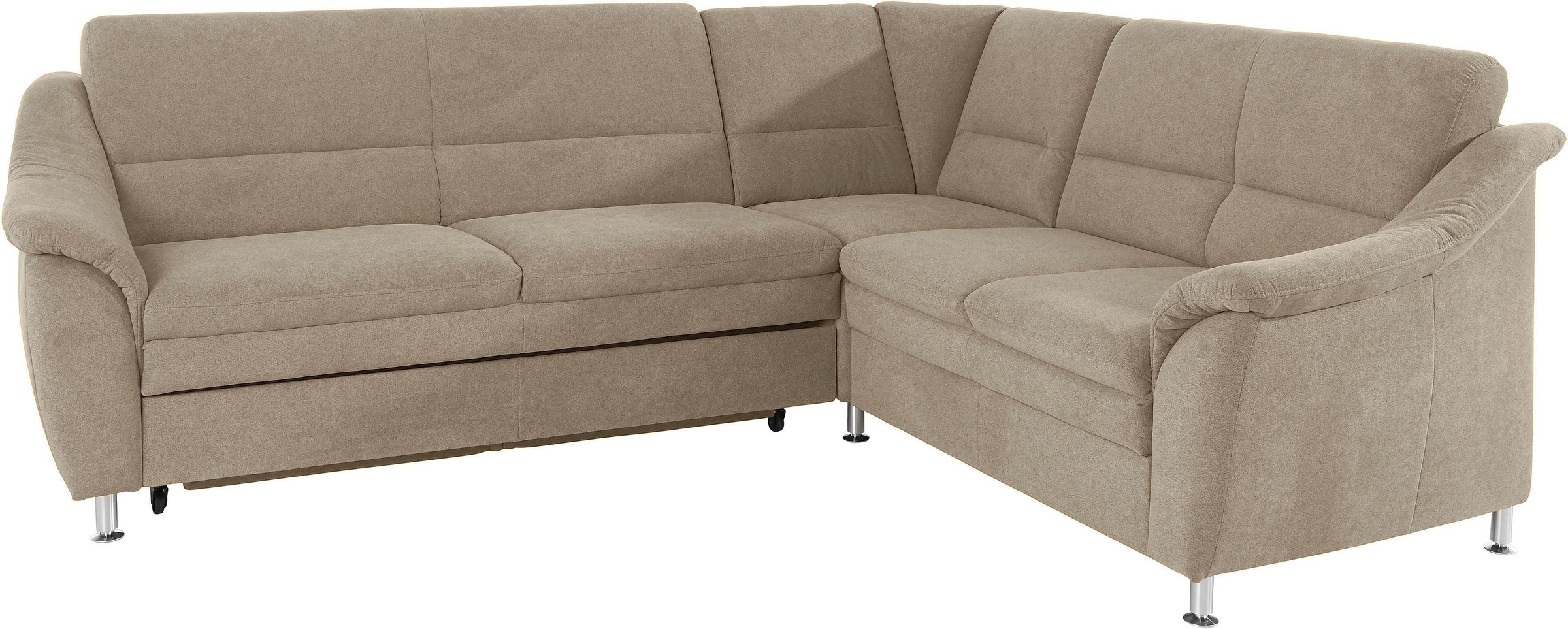 Places of Style Ecksofa "Cardoso L-Form", Federkern, wahlweise mit Bett, Sc günstig online kaufen