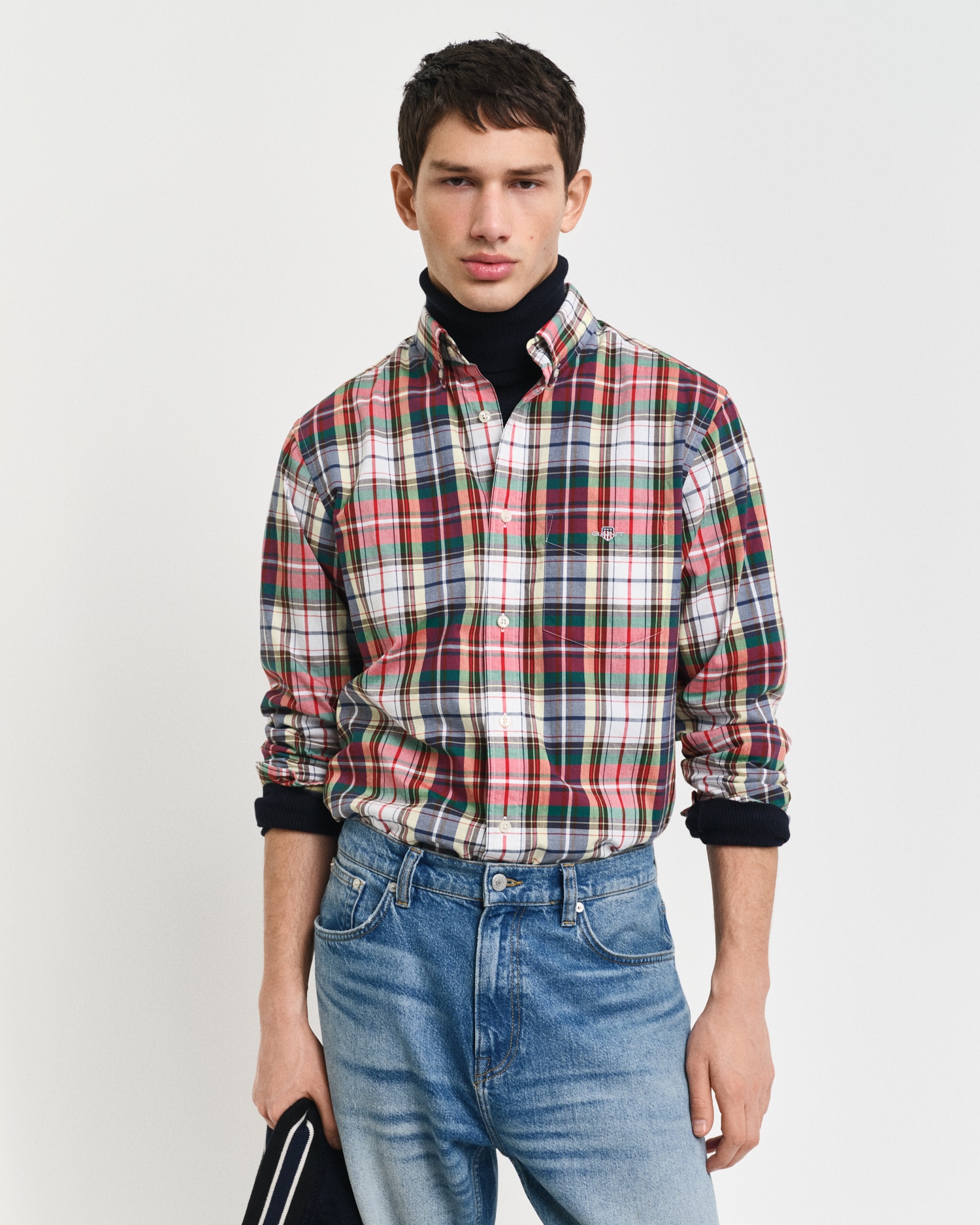 Gant Karohemd »REG POPLIN TARTAN CHECK SHIRT«, Regular Fit Popeline Hemd mit Tartan-Karomuster