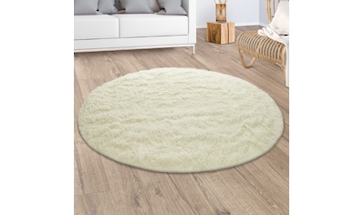 Hochflor-Teppich »Silky 591«, rund, Uni Farben, besonders weich und kuschelig