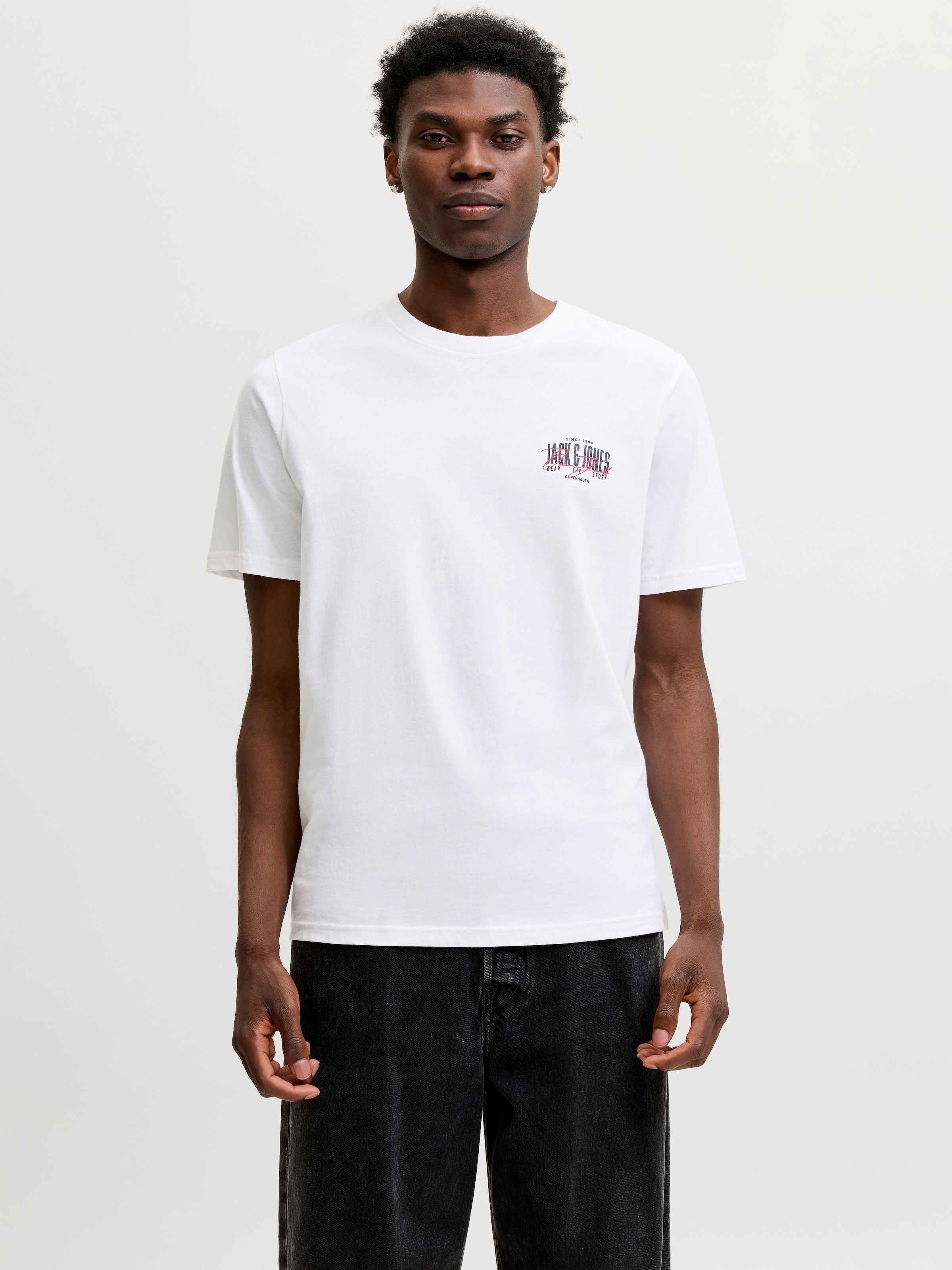 Jack & Jones »JJAERO TEE SS CREW NECK« Baumwolle, regular fit