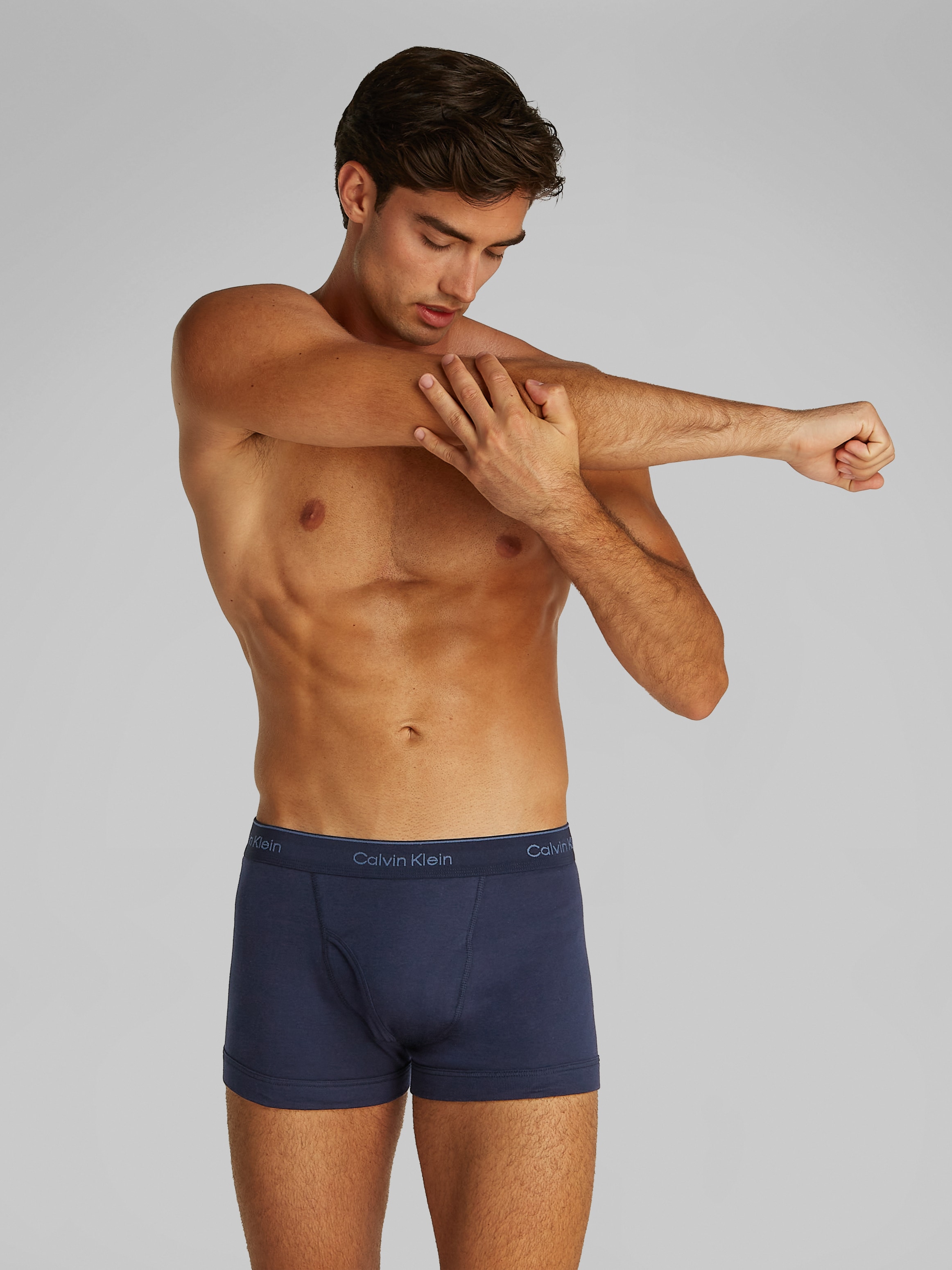 Calvin Klein Underwear Boxershorts »TRUNK 3PK«, (Packung, 3er-Pack), mit Logo-Elastikbund