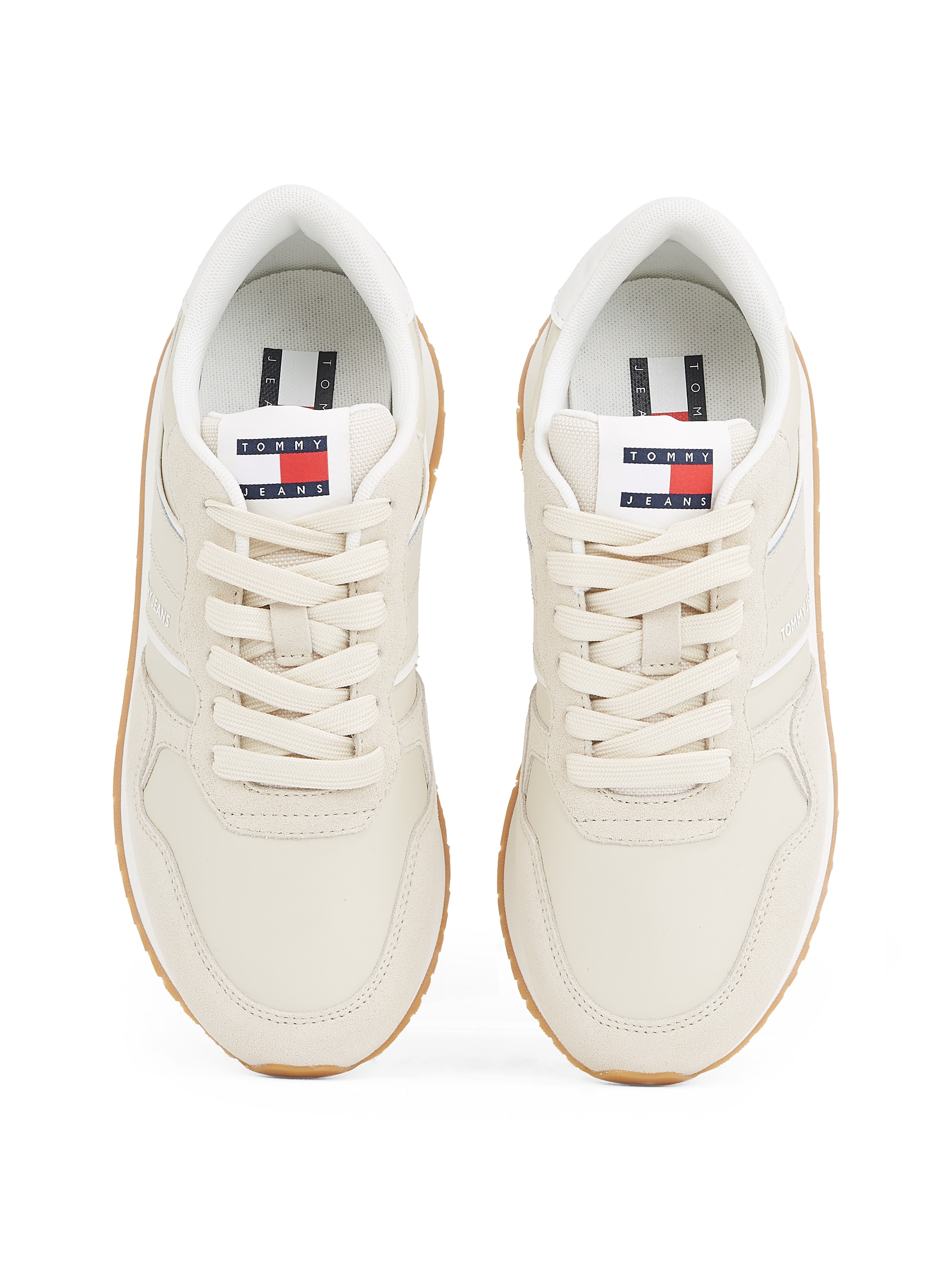 Tommy Jeans Plateausneaker »TJW EVA RETRO RUNNER«, Freizeitschuh, Halbschuh, Schnürschuh mit gepolstertem Schaftrand