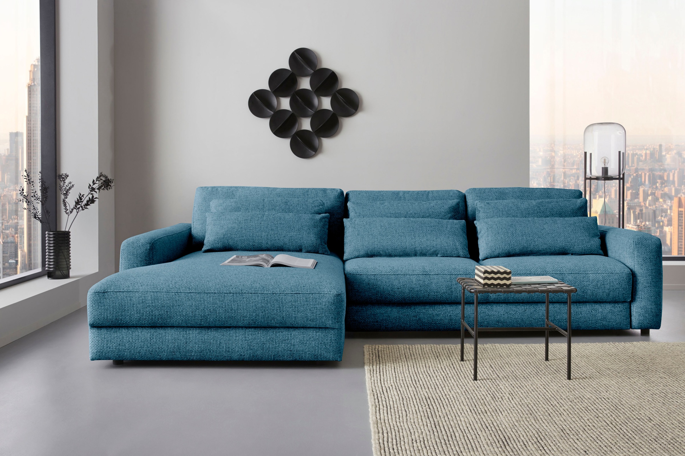 Places of Style Ecksofa "Bloomfield, bequem und elegant, L-Form", wahlweise günstig online kaufen