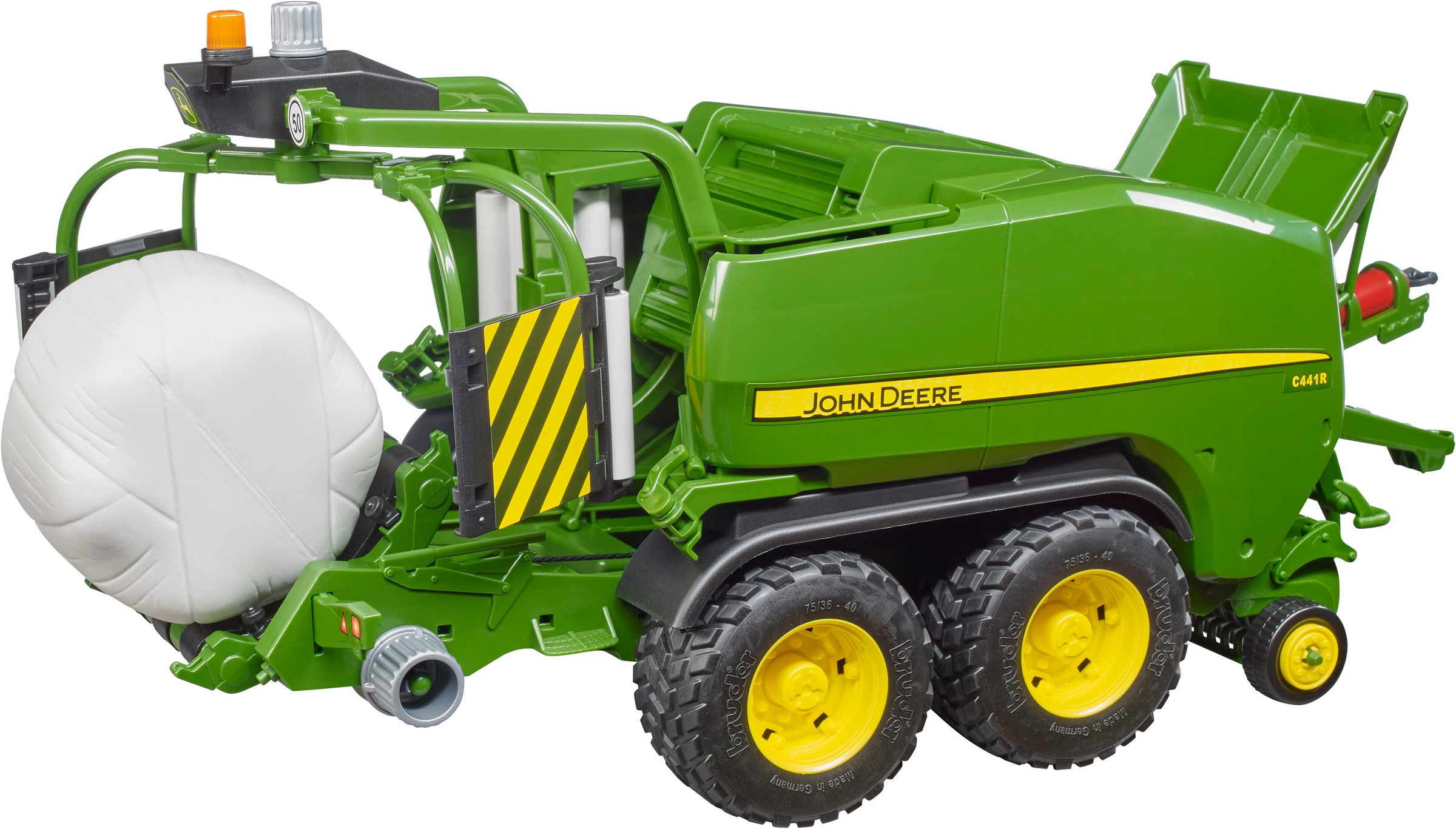 Bruder® Spielzeug-Landmaschine »John Deere Rundballen Presswickelkombi C441R 42 cm (02032)«, Made in Europe