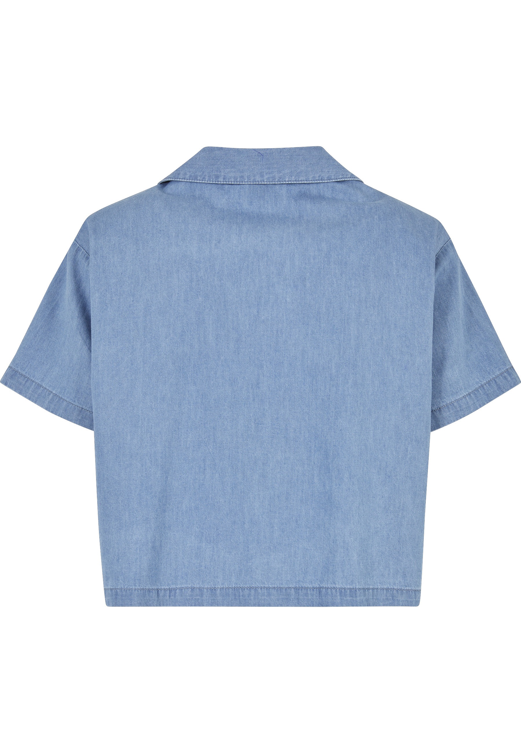 URBAN CLASSICS Blusenshirt "Urban Classics Damen Ladies Light Denim Resort günstig online kaufen