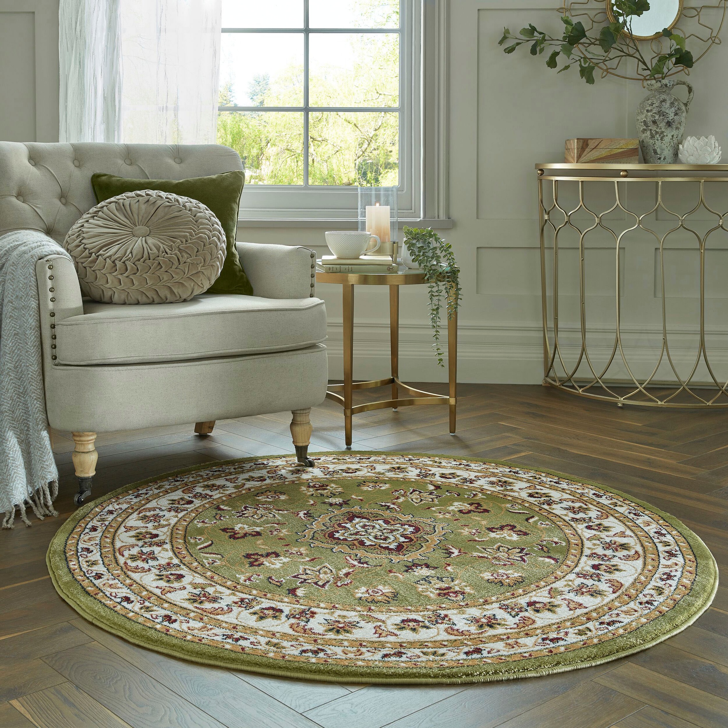 FLAIR RUGS Teppich "Sherborne" rund 8 mm Höhe günstig online kaufen