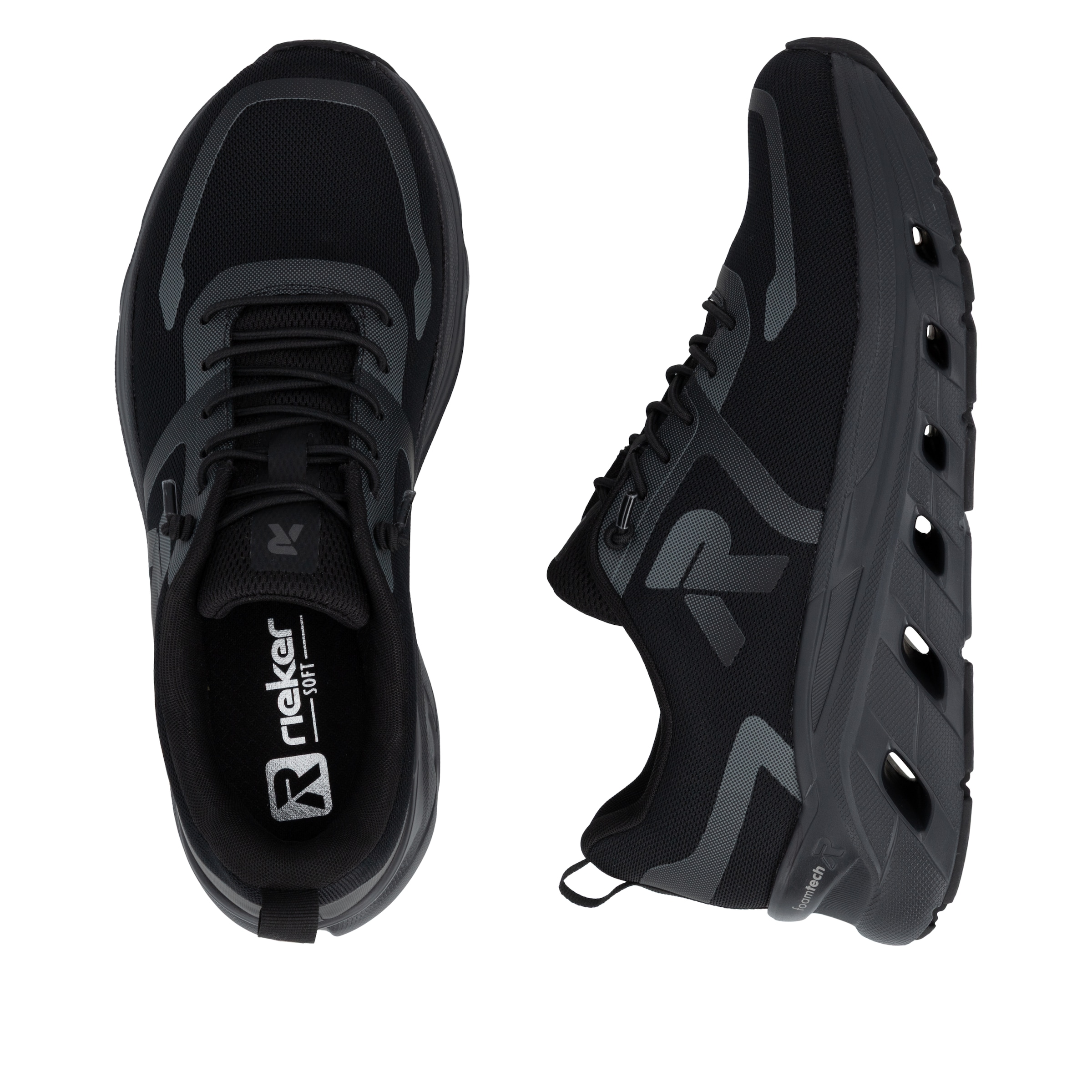 RIEKER Sport Slip-On Sneaker  Schlupfschuh, Freizeitsneaker, Halbschuh mit softem Schaftrand