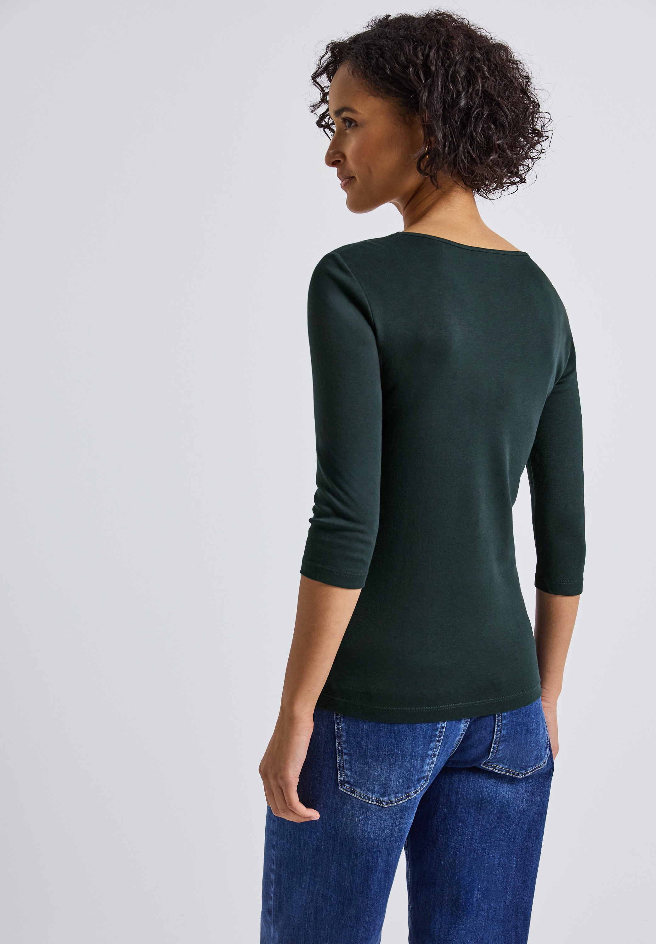 STREET ONE 3/4-Arm-Shirt, mit Rundhalsausschnitt günstig online kaufen