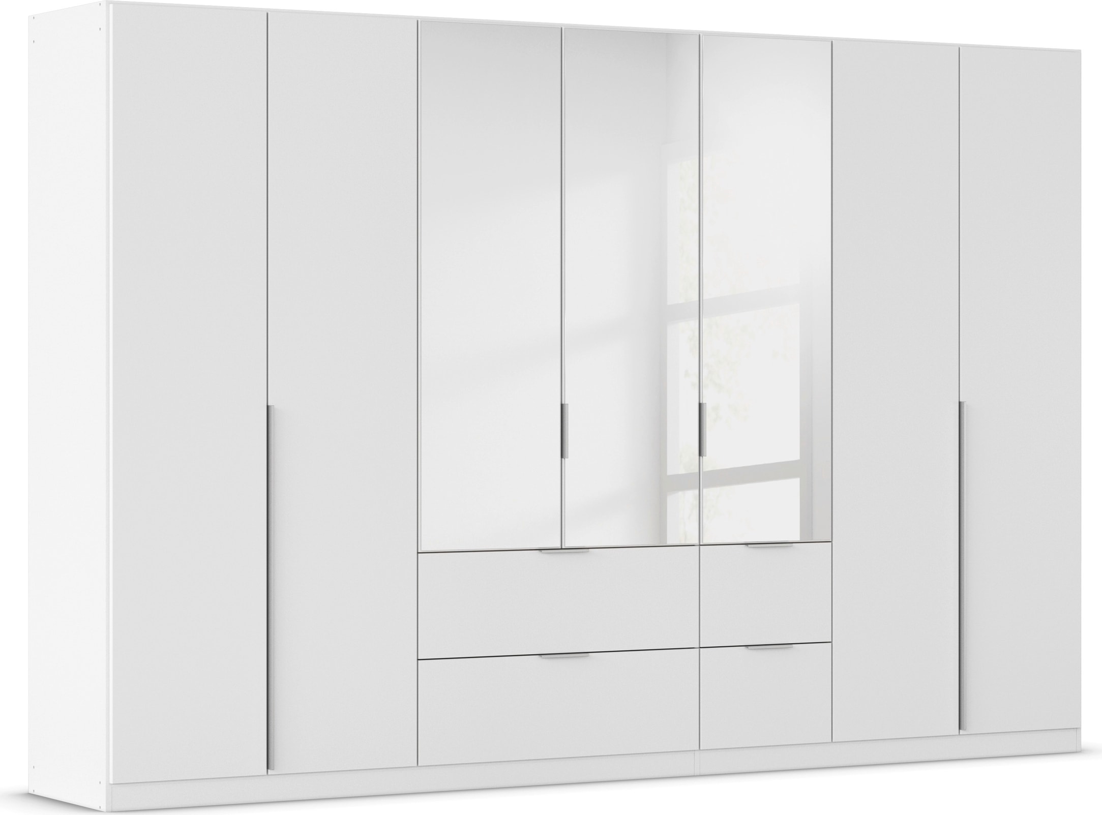 OTTO home Drehtürenschrank "Kleiderschrank Schrank Garderobe AGORDO mit Dekor- oder Hochglanzfront" in zwei Griff-Farben, Breiten 91-360 cm, mit Außenschubkästen, in 7 Breiten und 2 Höhen MADE IN GERMANY