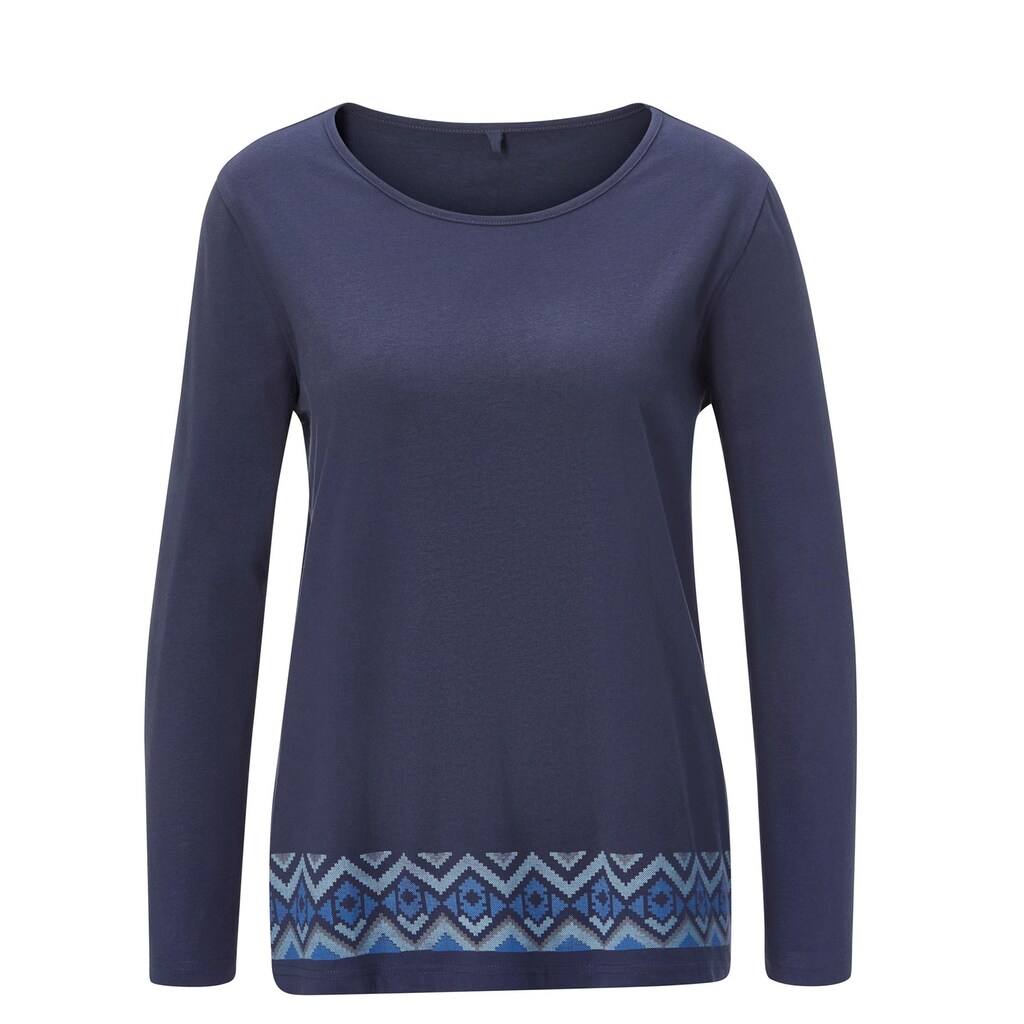 Damenmode Shirts & Sweatshirts Classic Basics Langarmshirt »Shirt«, (1 tlg.) marine Damenmode Shirts & Sweatshirts Classic Basics Langarmshirt »Shirt«, (1 tlg.) marine