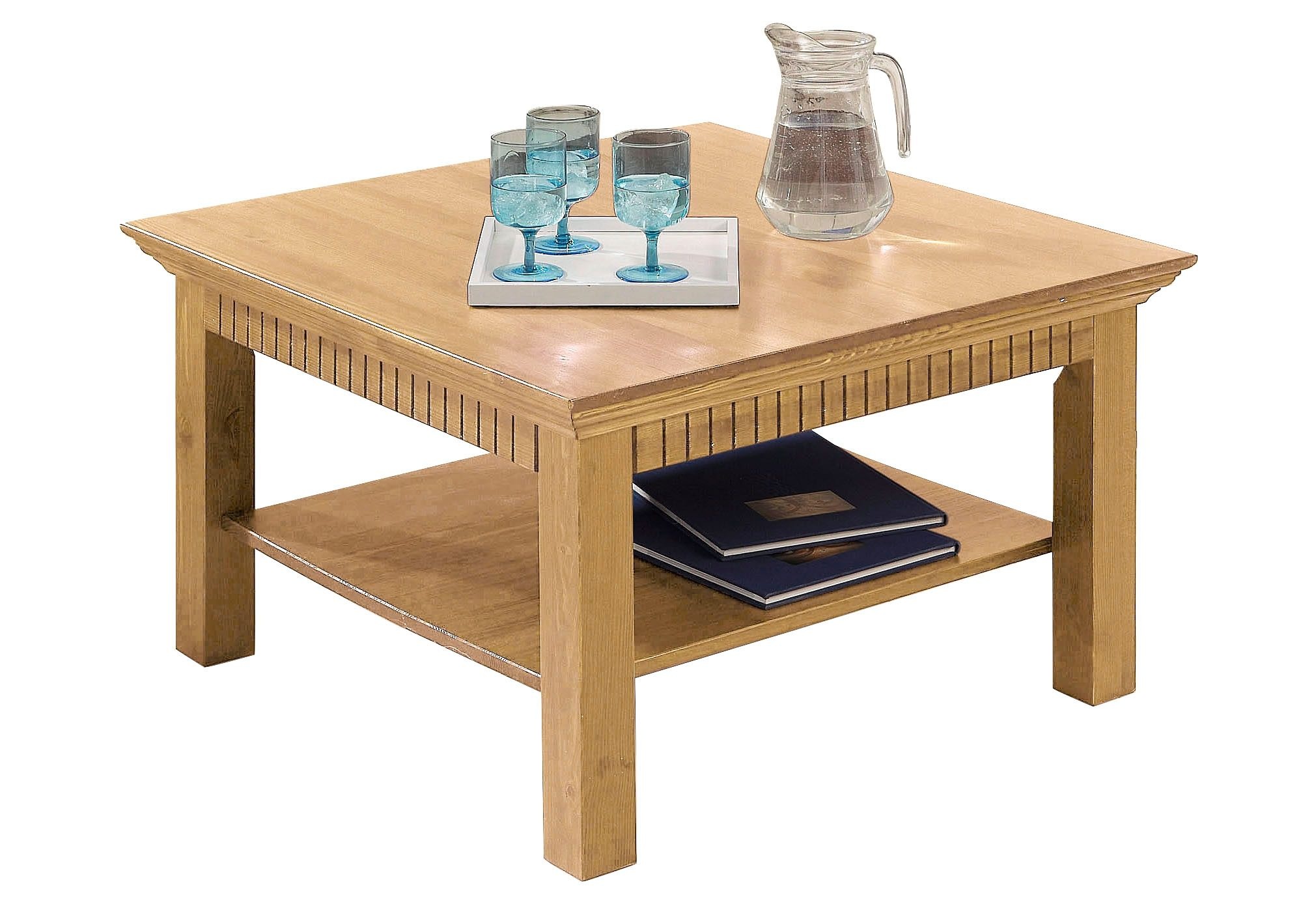 OTTO home Couchtisch "Lisa" Kaffeetisch, massives Kiefernholz, B/T/H: 76x76 günstig online kaufen