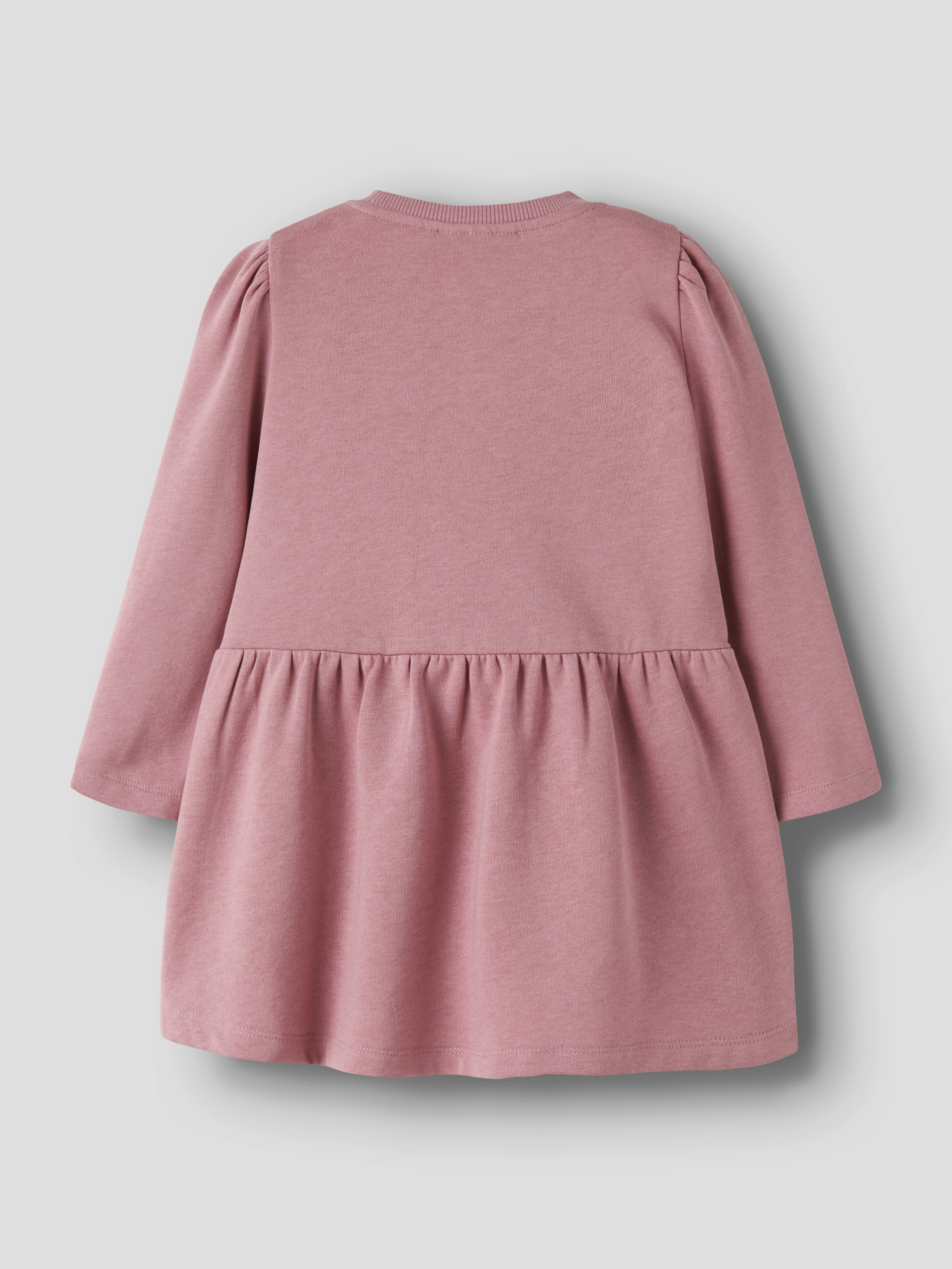 Name It Minikleid "NMFVIMA LS SWE DRESS BRU" Baumwollmischung, regular fit