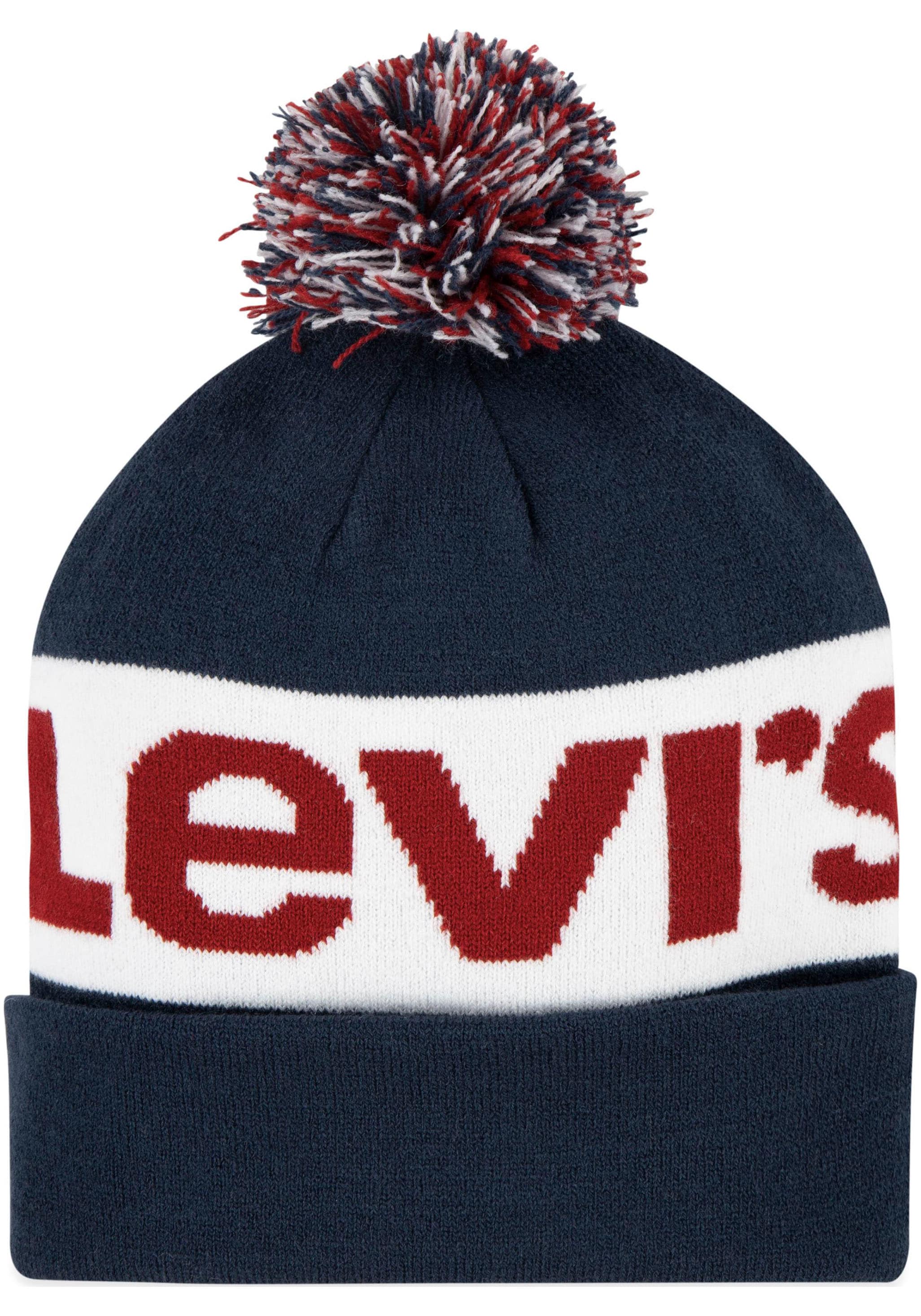 Levi's® Kids Bommelmütze, (Set), und Handschuh im Set