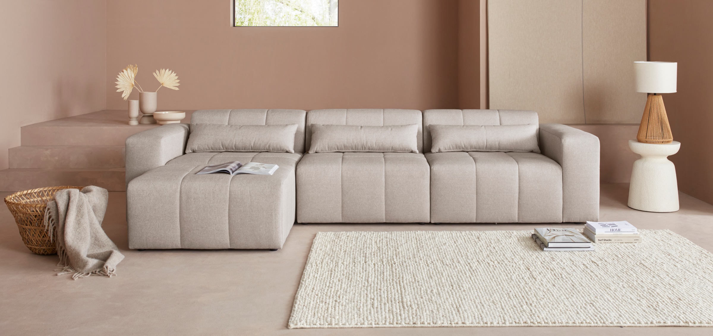 LeGer Home by Lena Gercke Ecksofa »Maileen L-Form«, Modulsofa, bestehend aus 4 Modulen, Farben mixbar