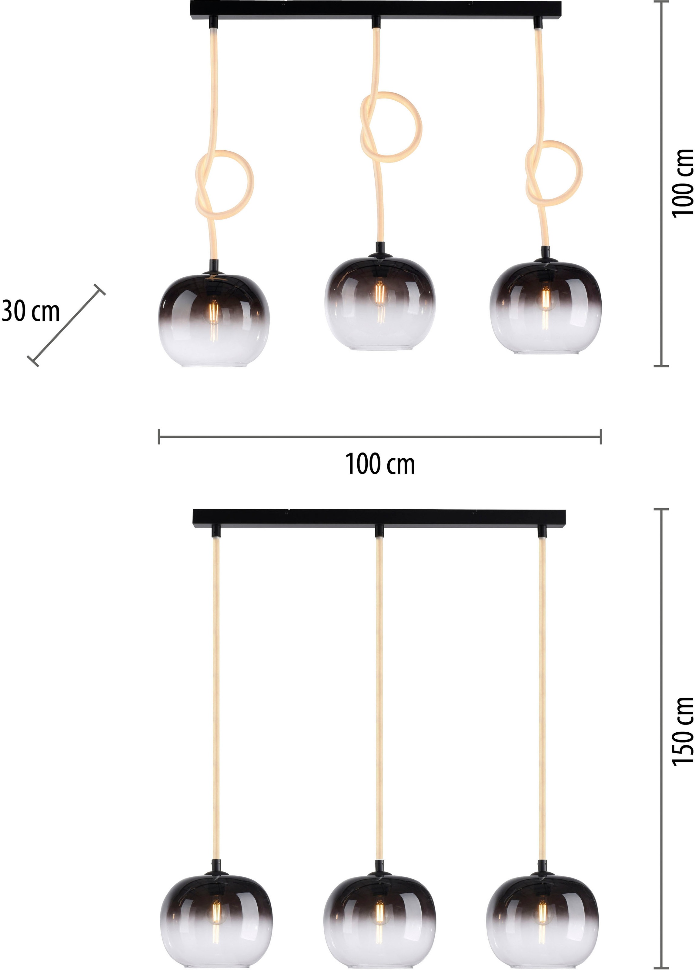 Paul Neuhaus Pendelleuchte »LUMA«, 6 flammig, Leuchtmittel LED-Board | LED fest integriert