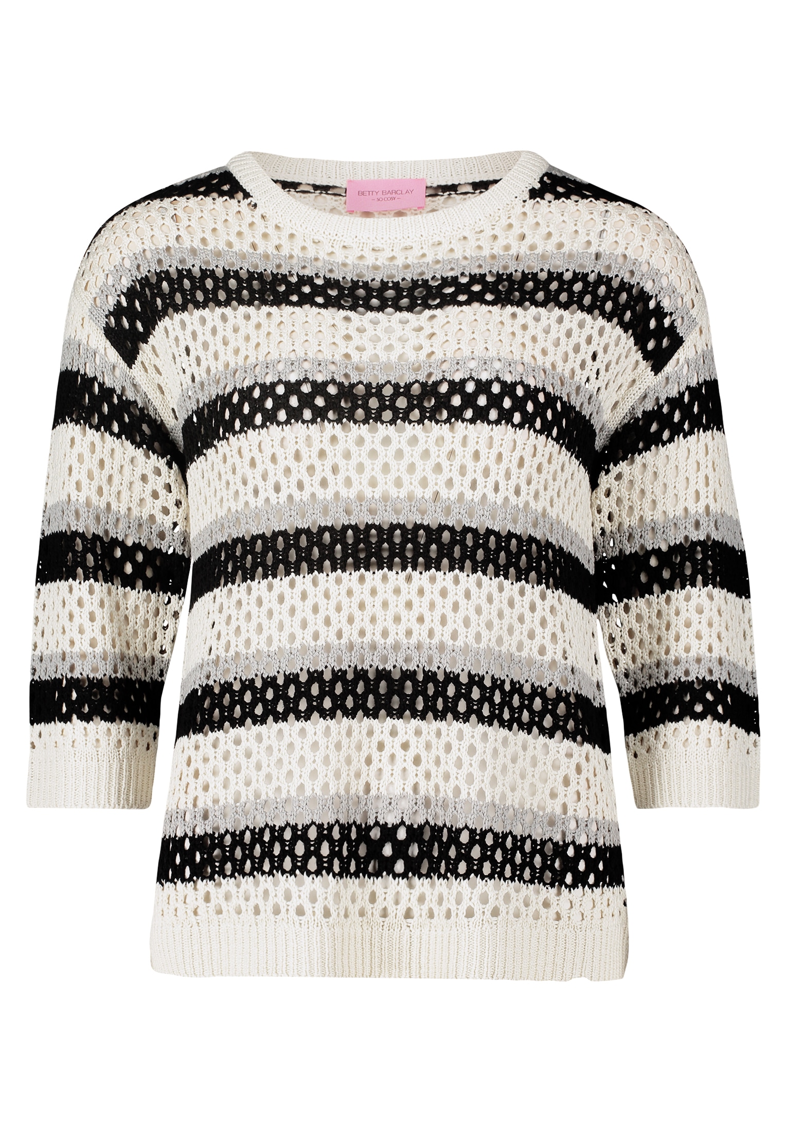 Betty Barclay Strickpullover »Betty Barclay Grobstrick-Pullover mit Streifen«, (1 tlg.), Ringel