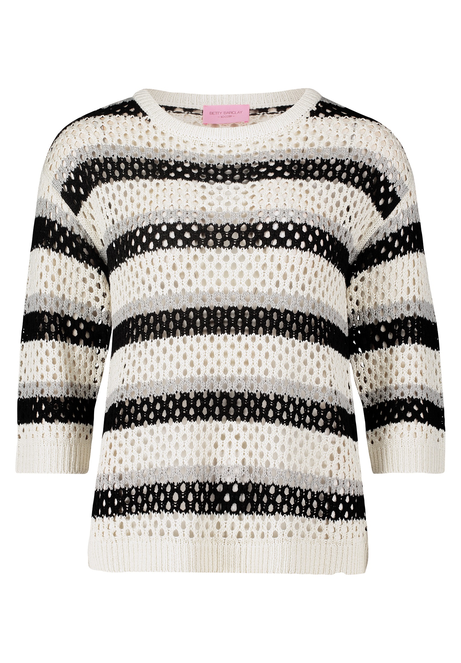 Betty Barclay Strickpullover "Betty Barclay Grobstrick-Pullover mit Streife günstig online kaufen