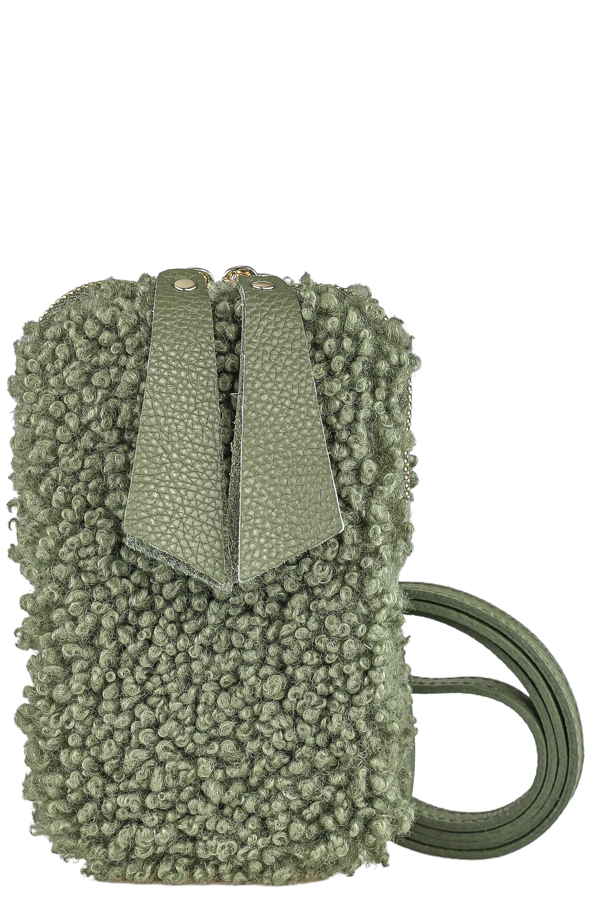 COLLEZIONE ALESSANDRO Umhängetasche »Flausch« Made in Italy, Echt Leder