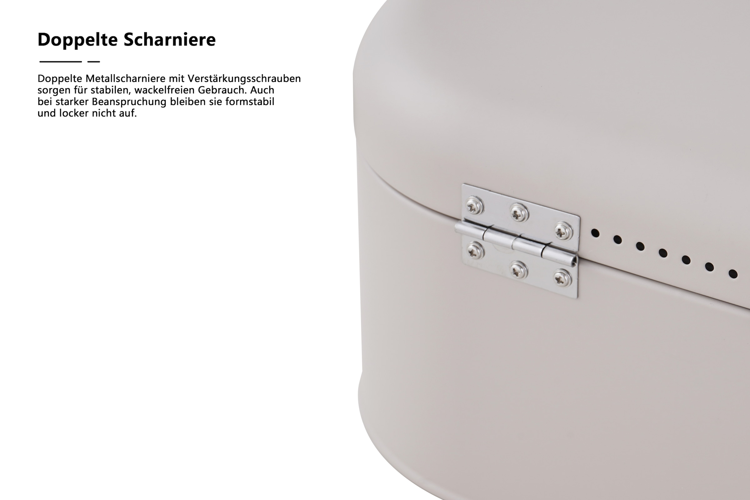 OTTO home Brotkasten »Mallua, mit integrierten Lüftungslöchern auf der Rückseite« Lebensmittelaufbewahrungsbehälter, Brotbox mit Deckel, Höhe 15,6 cm