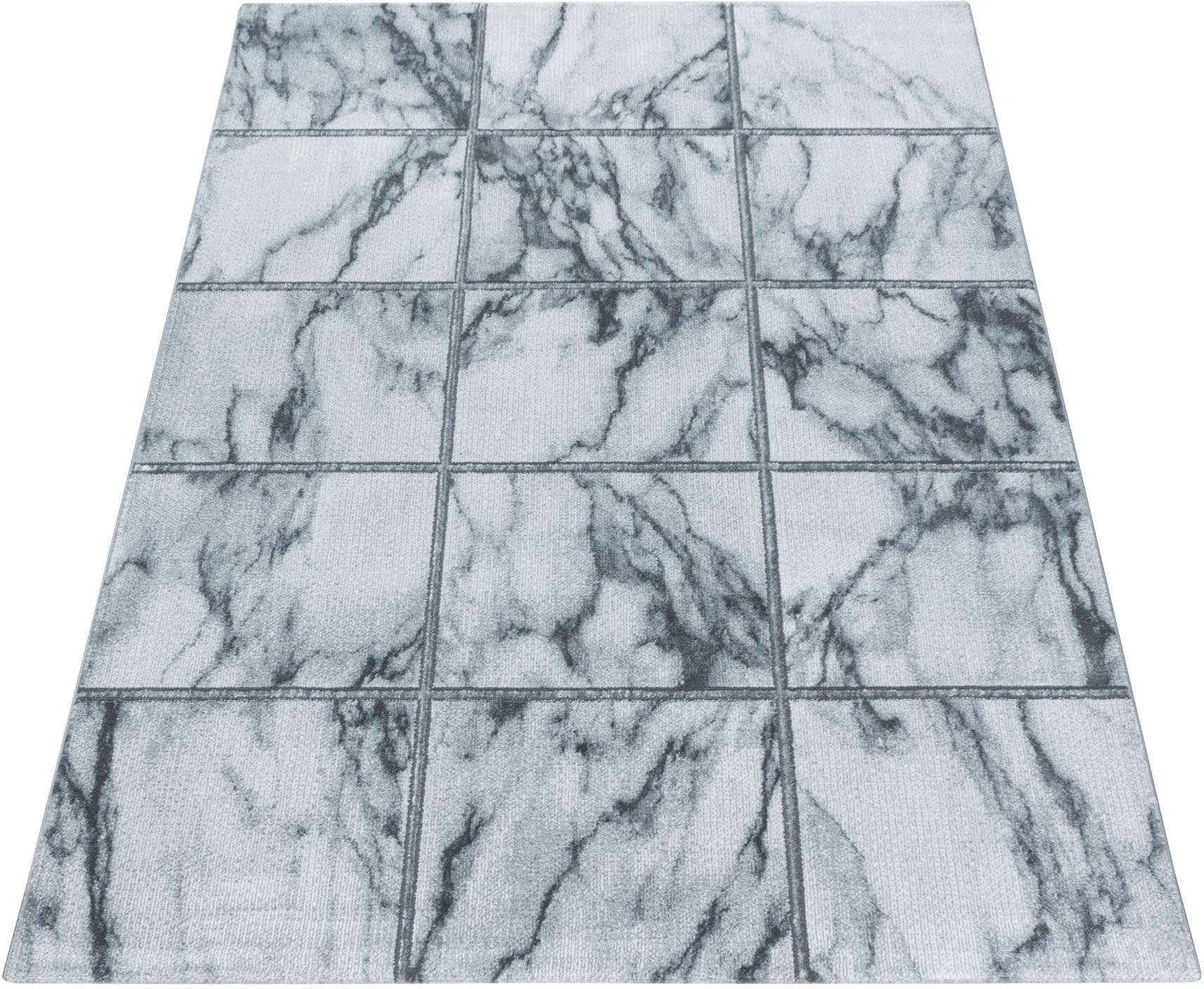 Ayyildiz Teppiche "NAXOS 3816" rechteckig 12 mm Höhe Läufer, Marmor Optik, günstig online kaufen