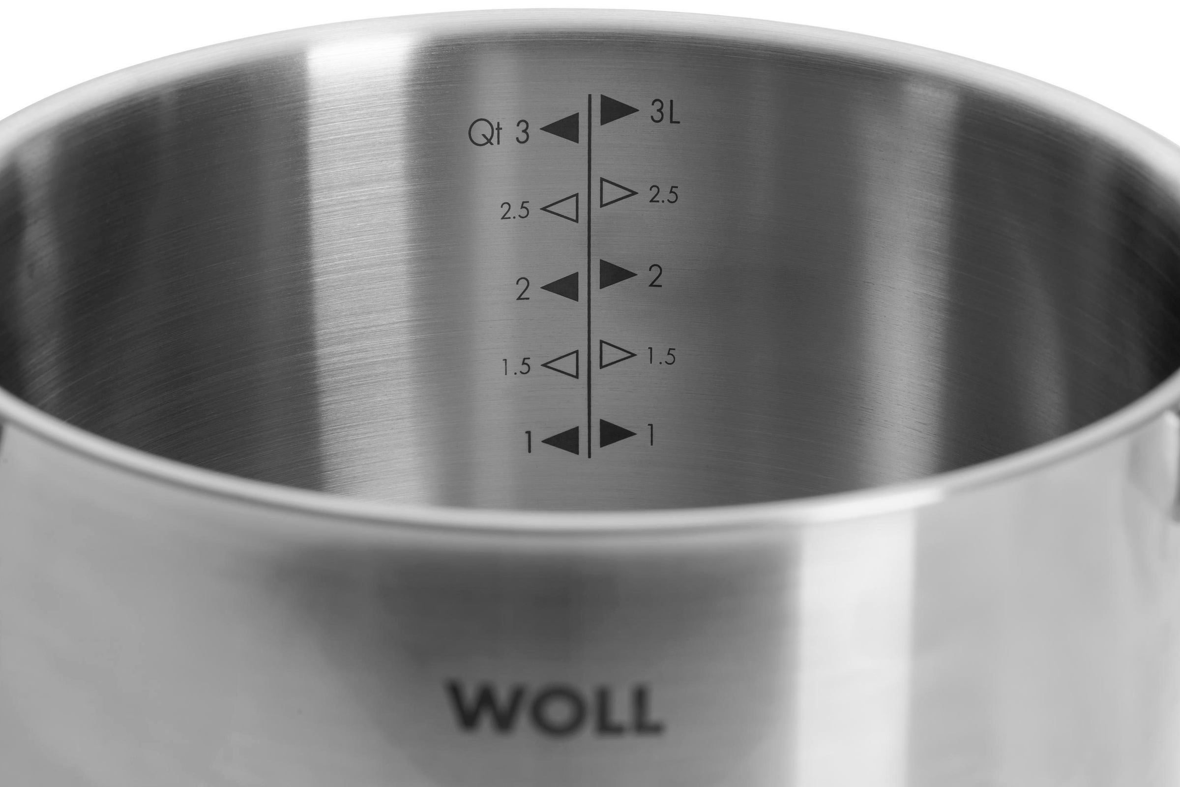WOLL Topf-Set »Steel«, Edelstahl, (Set, 5 tlg.), Hochwertiger, korrosionsbeständiger Edelstahl