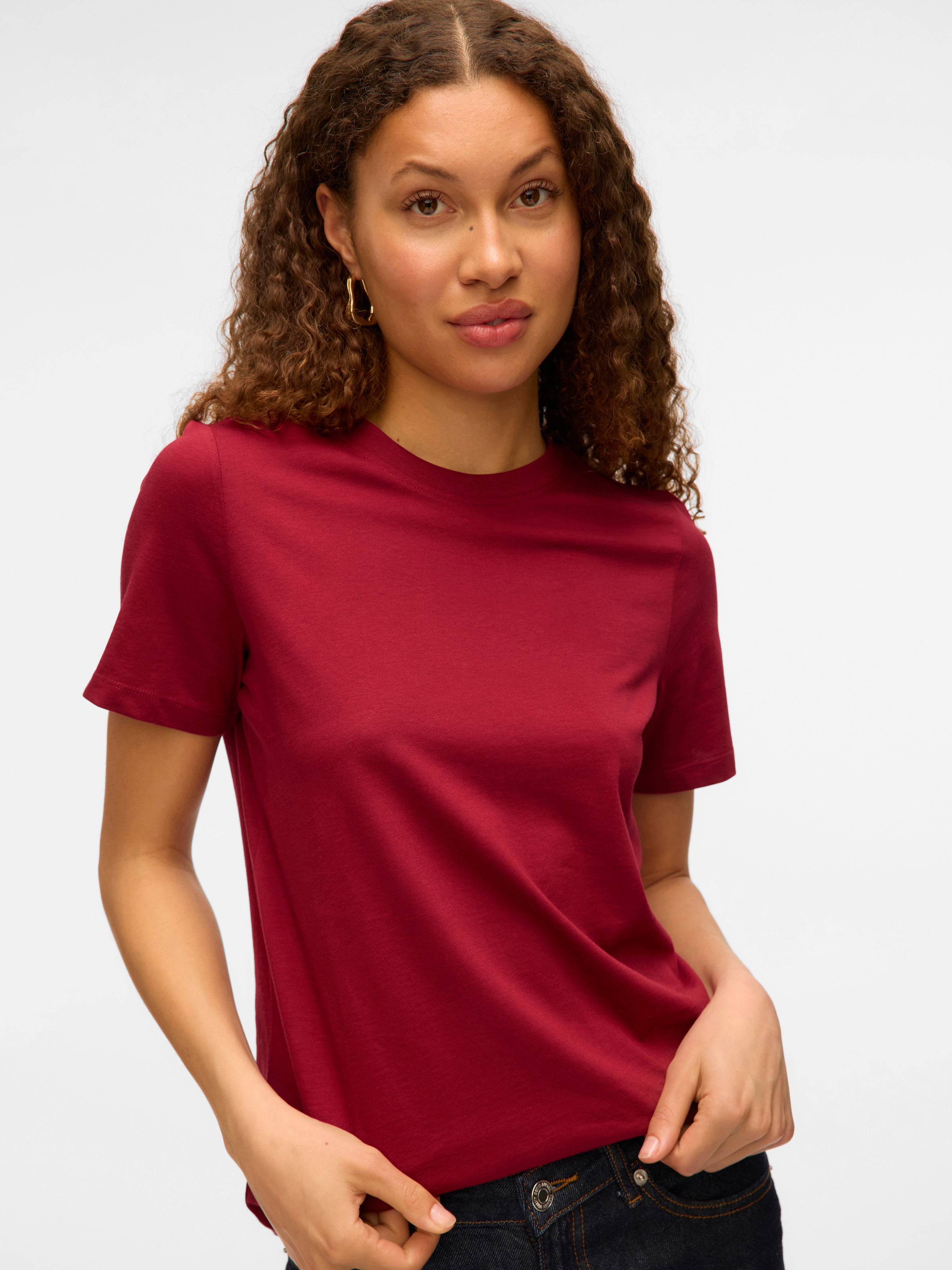 Vero Moda Kurzarmshirt "VMPAULINA SS T-SHIRT GA JRS NOOS" günstig online kaufen
