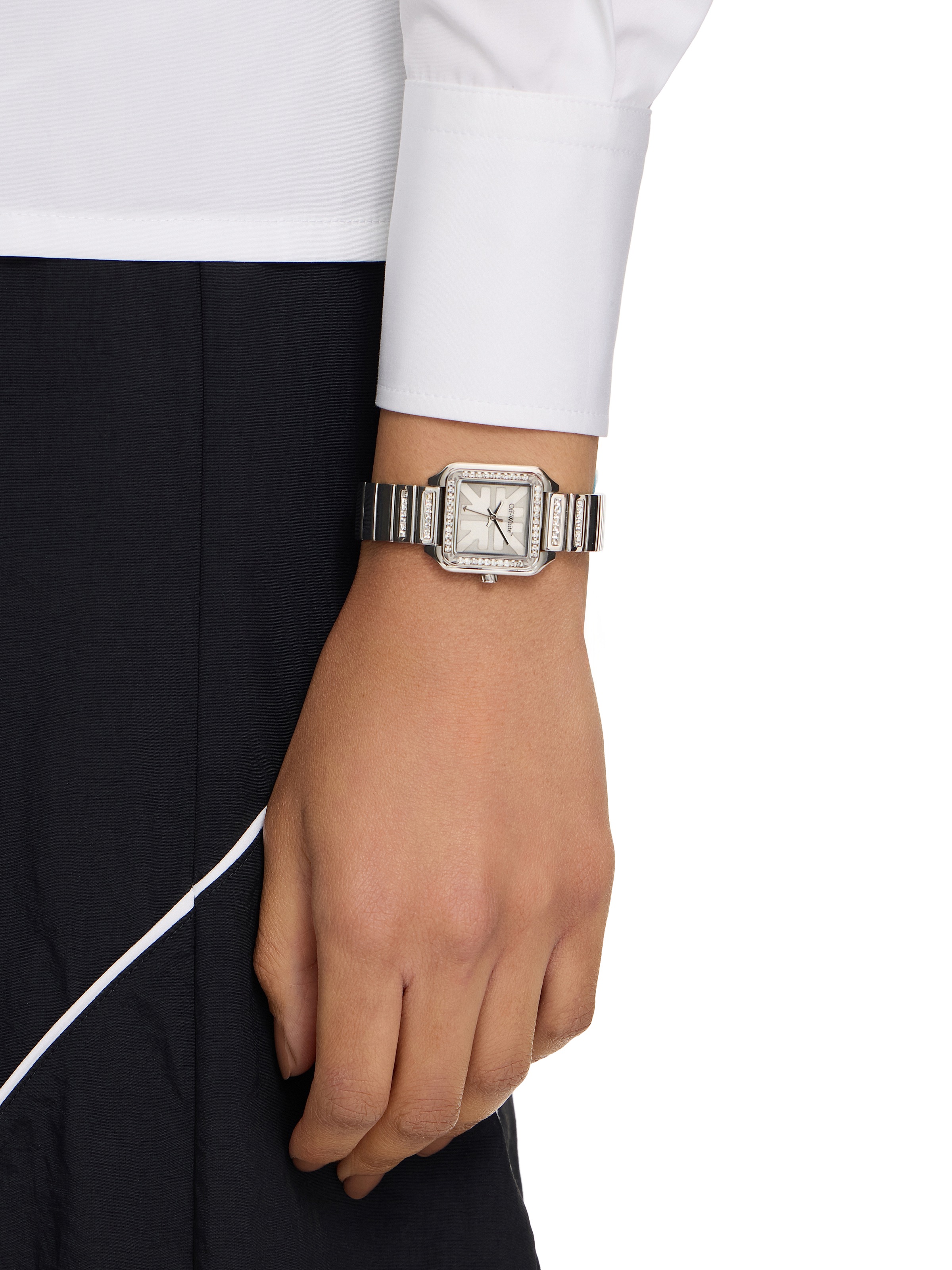 OFF-WHITE Quarzuhr »AFTER HOURS« Armbanduhr, Damenuhr, Edelstahlarmband, analog