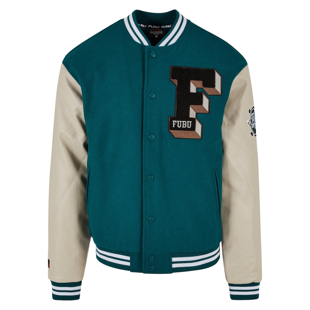 Fubu Bomberjacke »Fubu Herren FM233-009-2 FUBU College Varsity Jacket«, (1 St.), ohne Kapuze