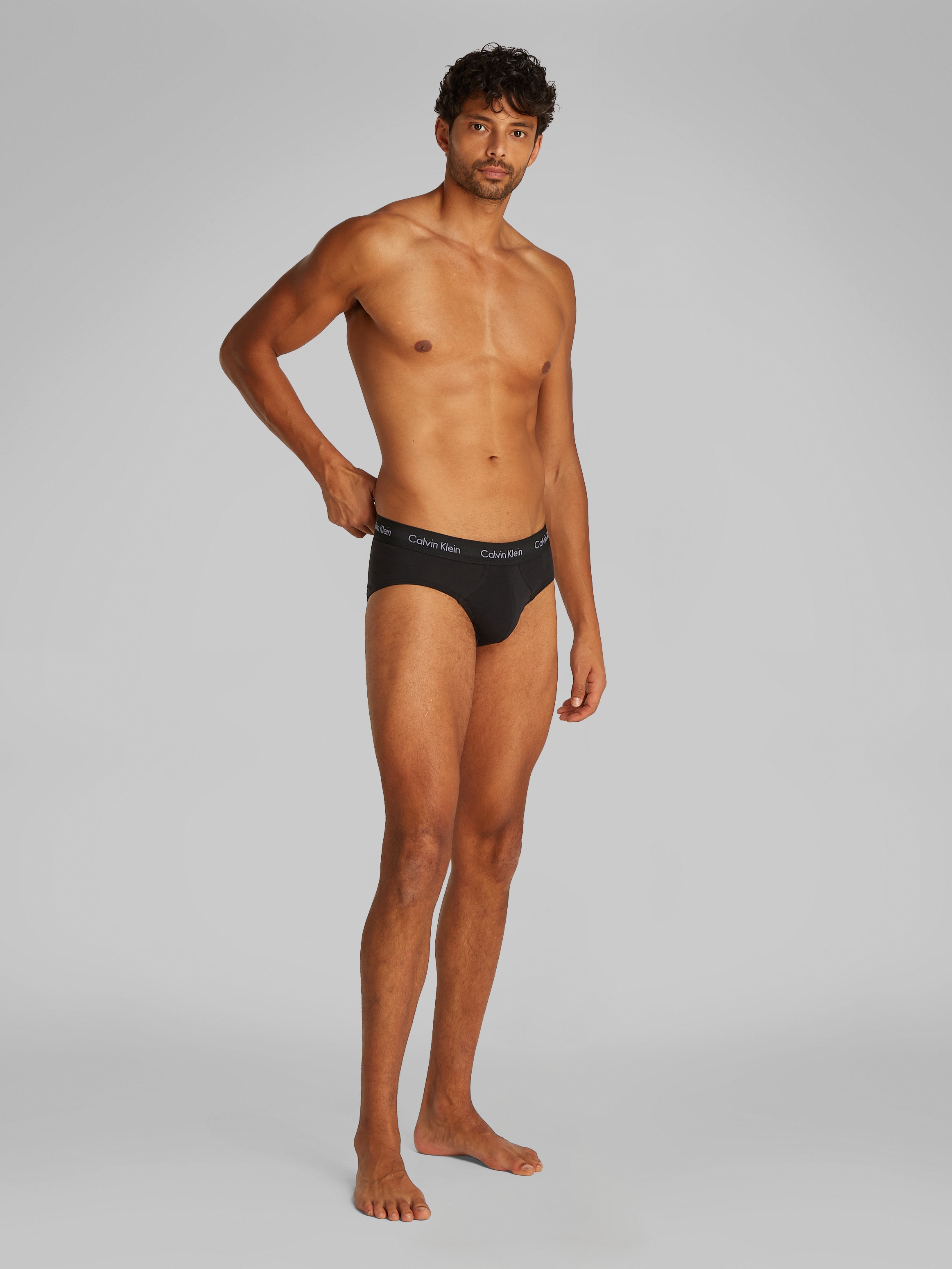 Calvin Klein Underwear Hipster, (3 St.), mit farbigem Webbund